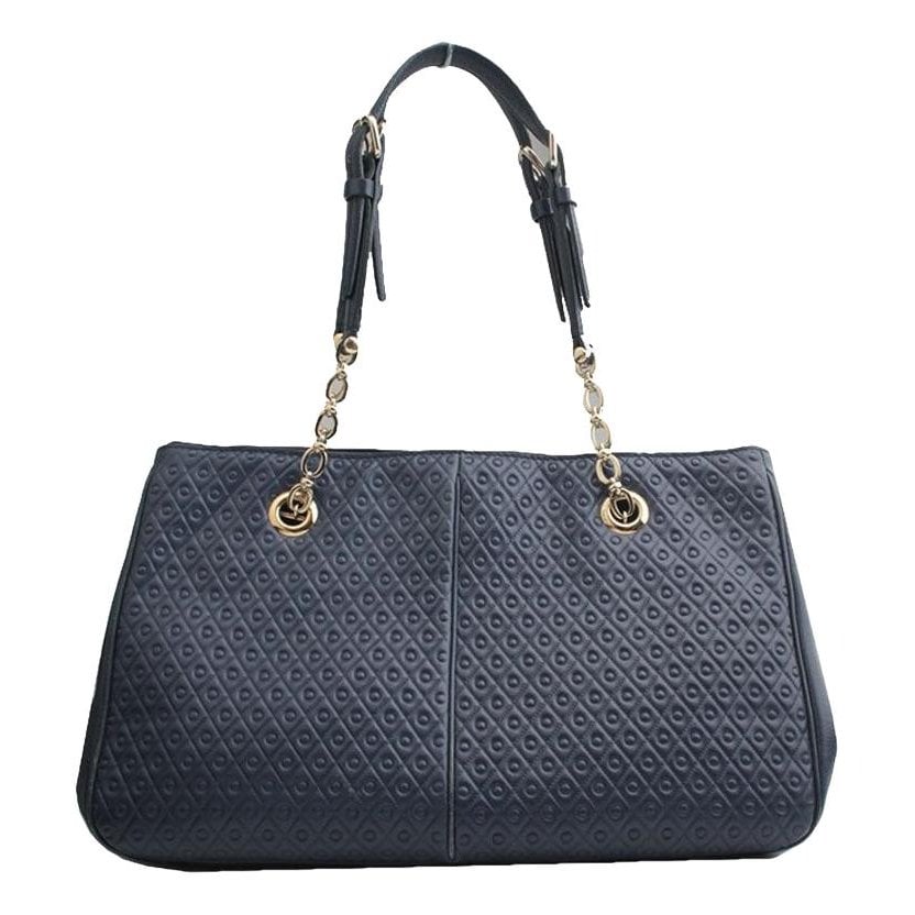 Leather clutch bag