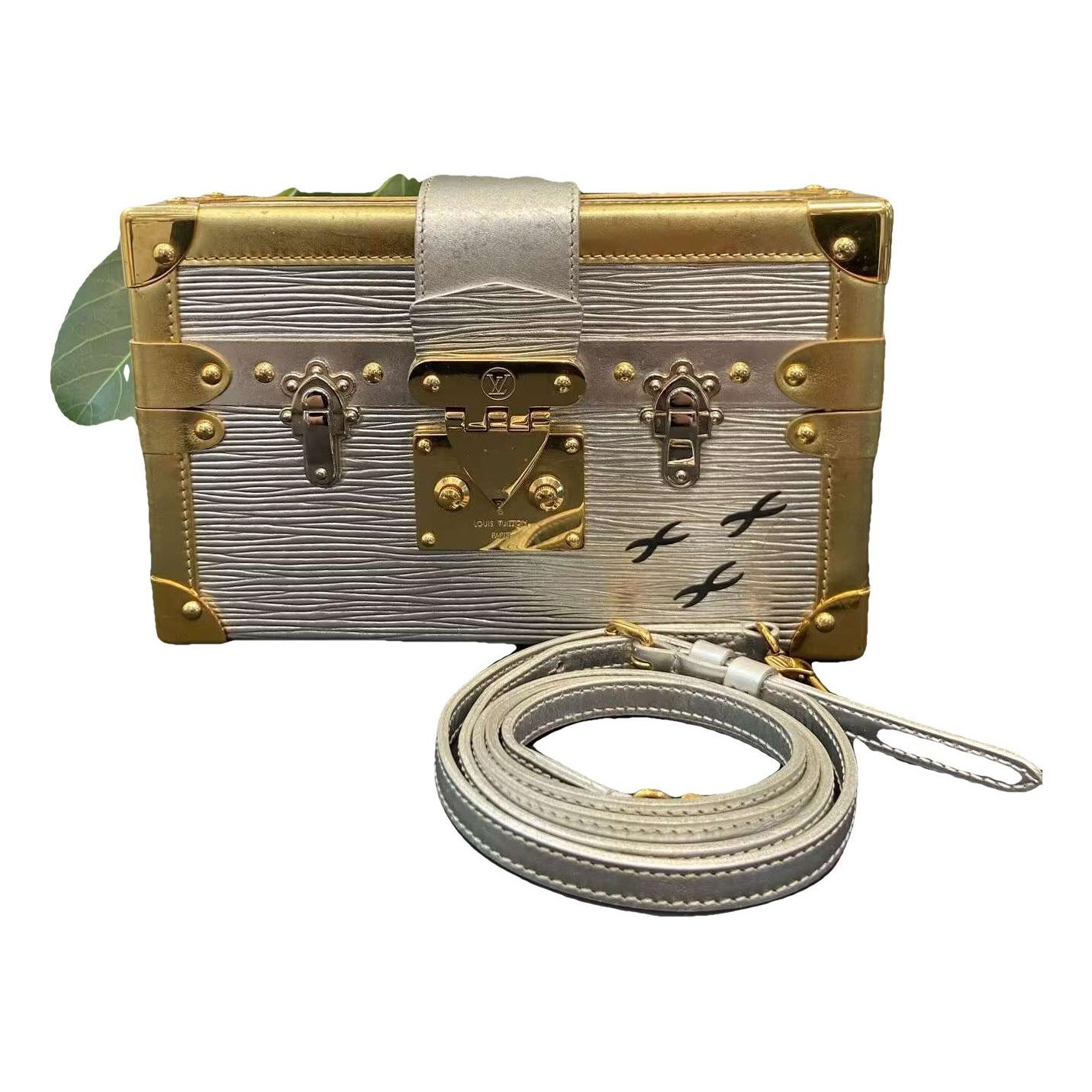 Petite Malle leather handbag