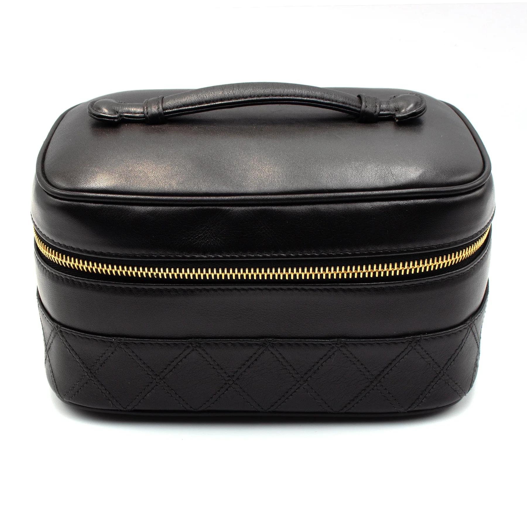 Vanity leather handbag