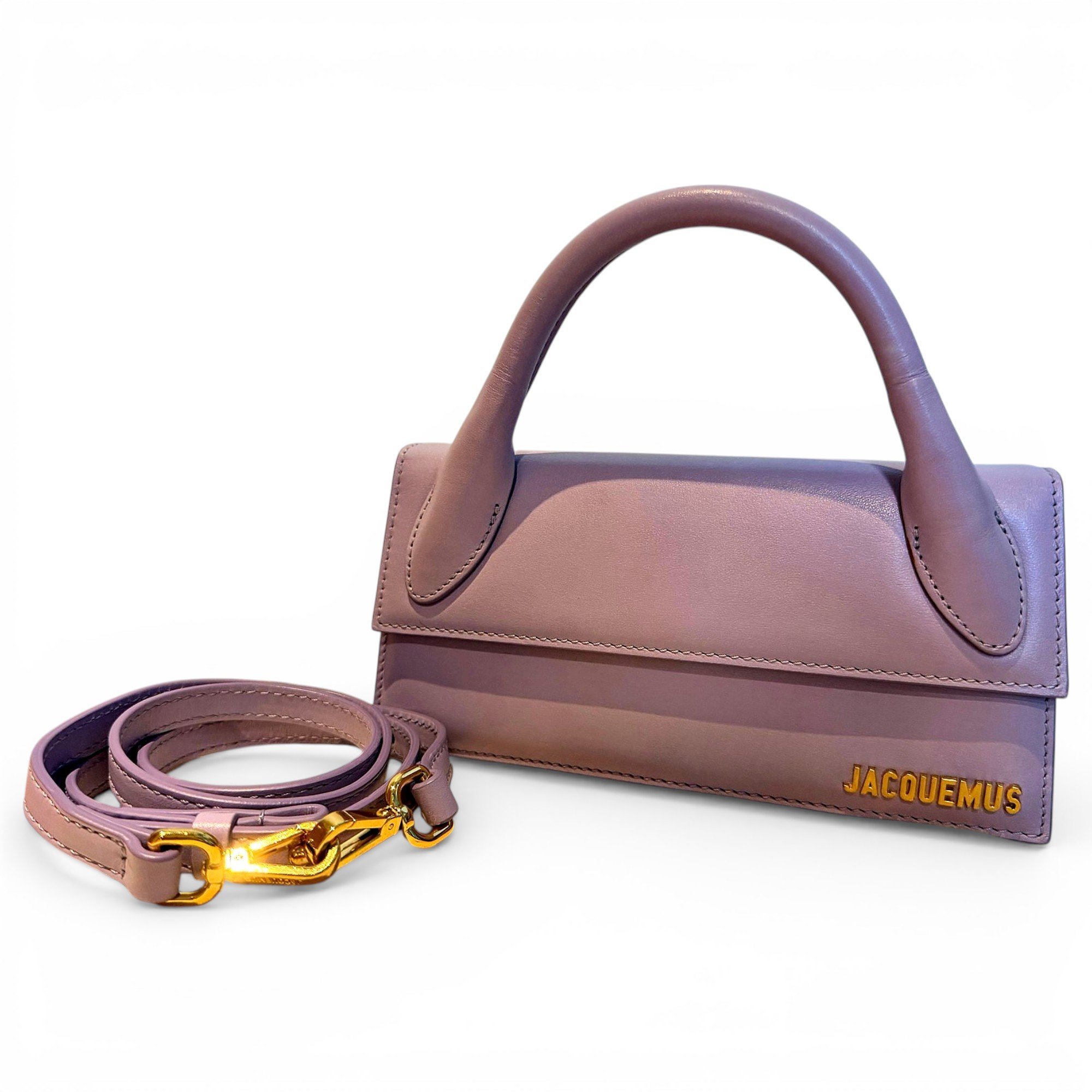 Leather clutch bag