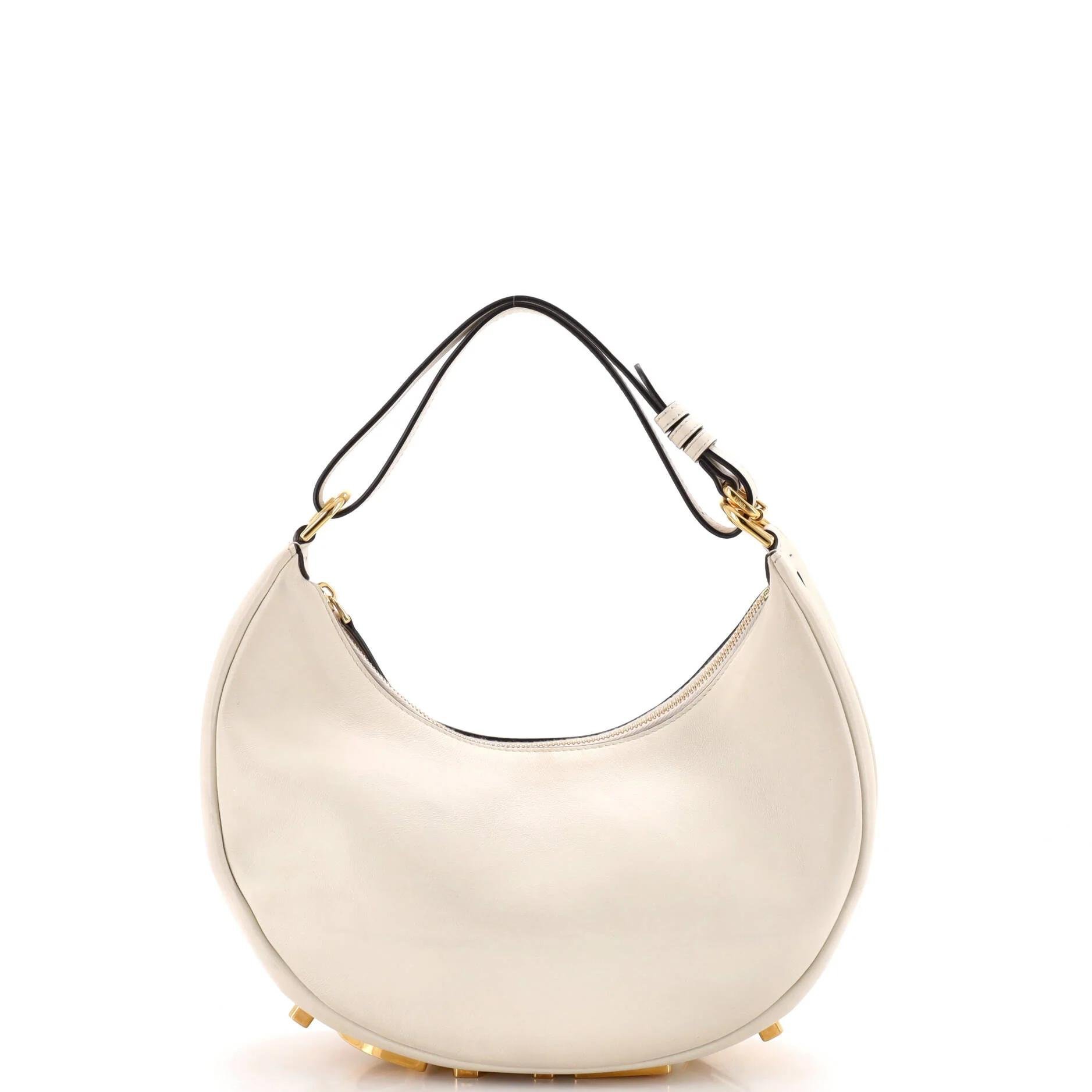 Fendigraphy leather handbag