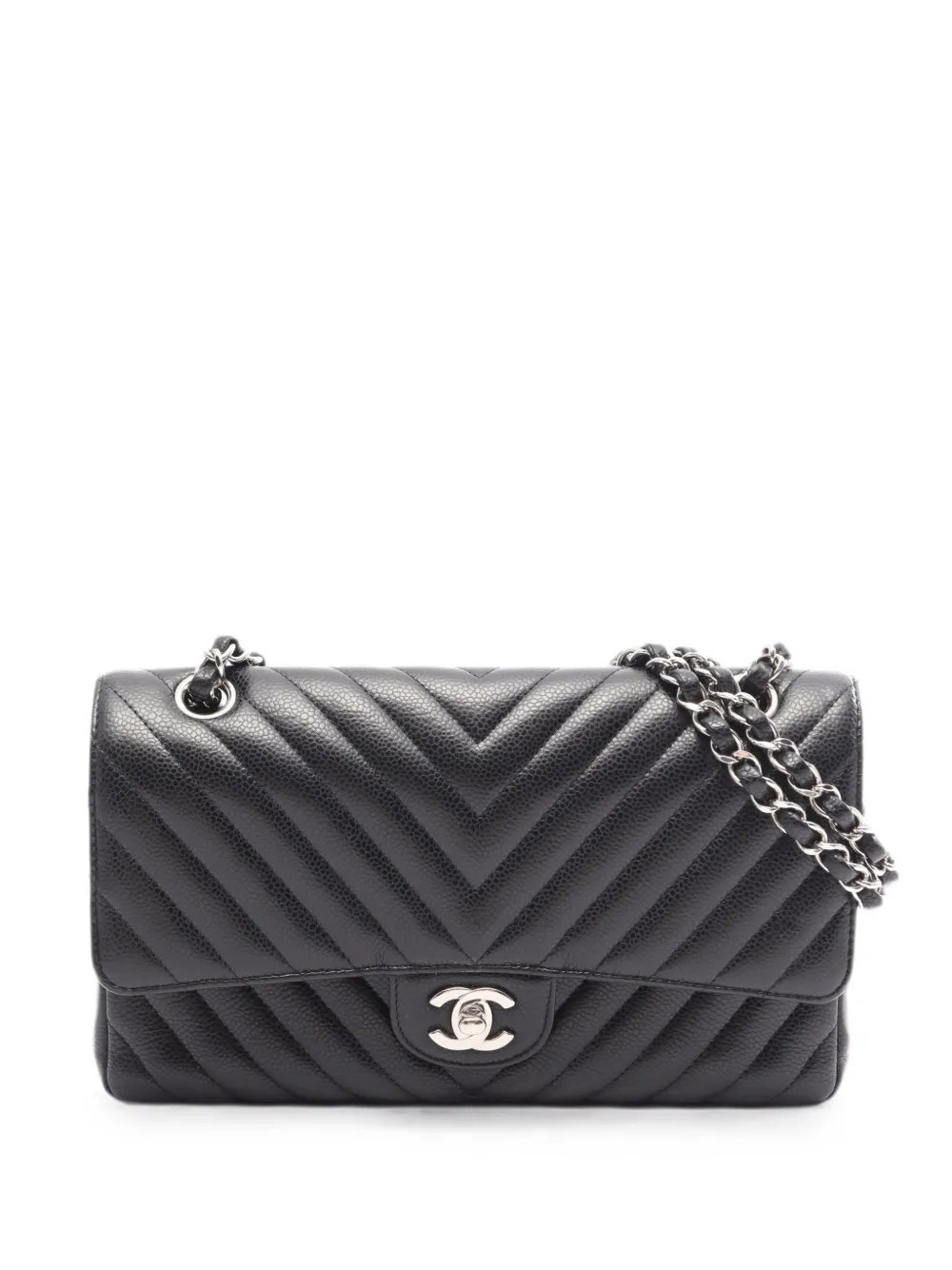 2018-2019 Chevron flap shoulder bag