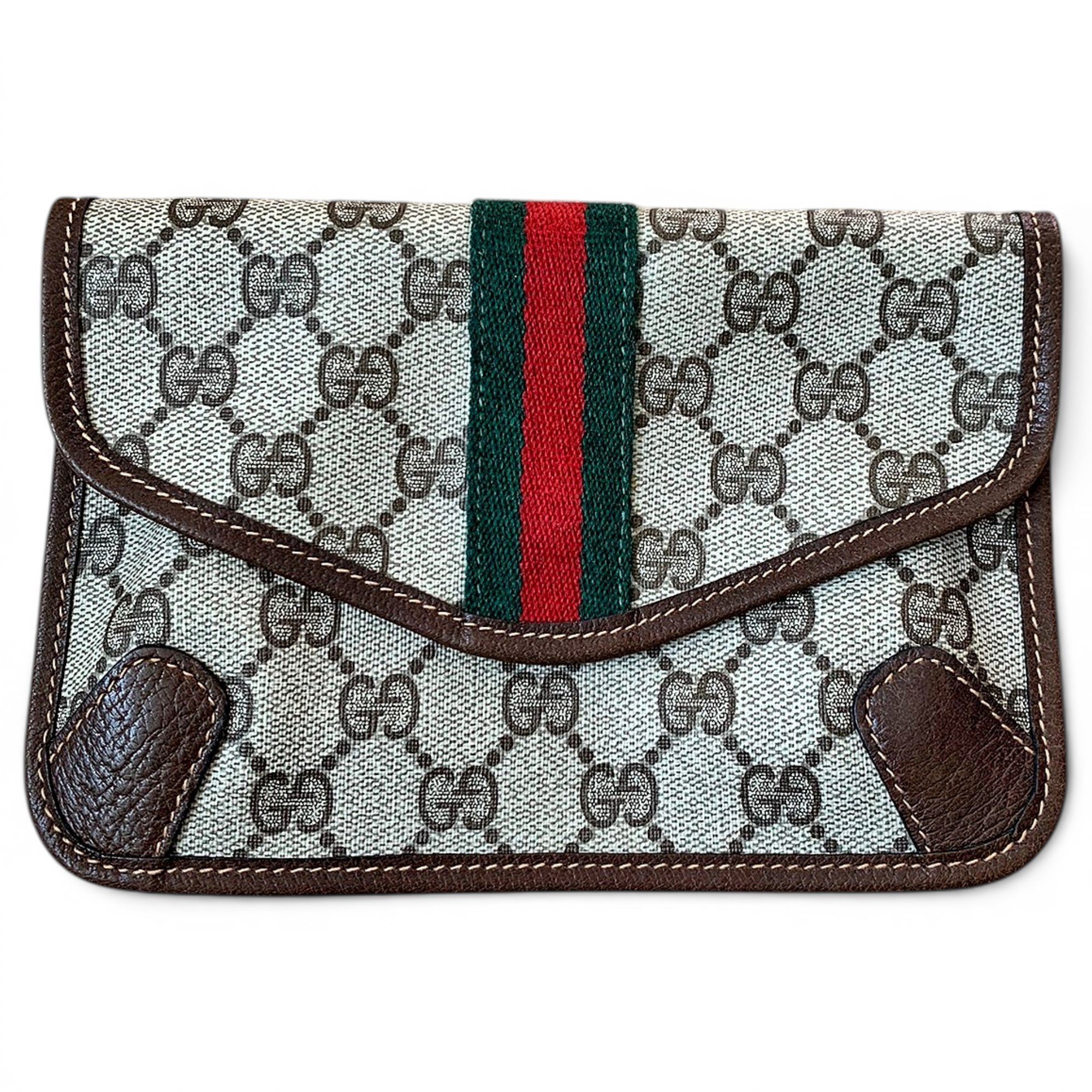 Ophidia leather clutch bag