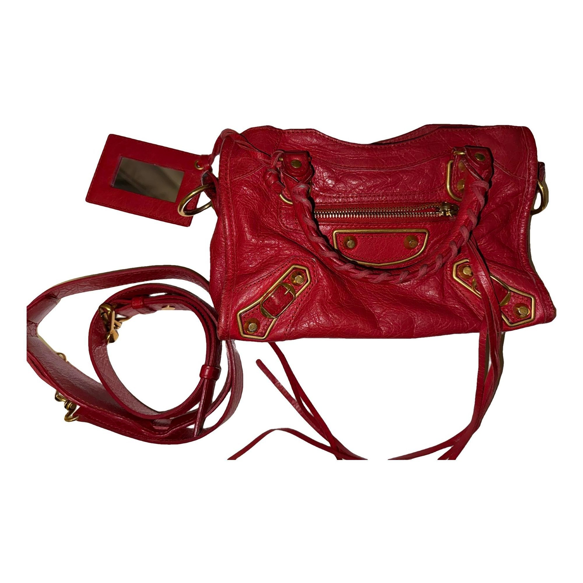 Balenciaga Classic Metalic leather handbag