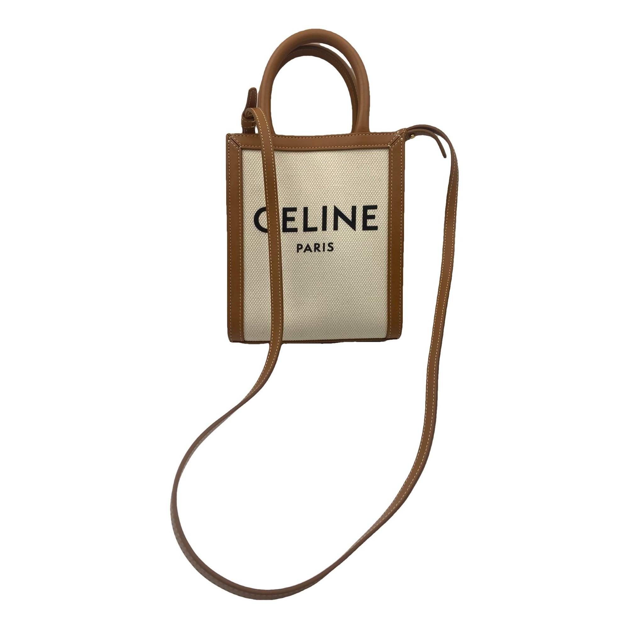 Cabas Vertical leather tote