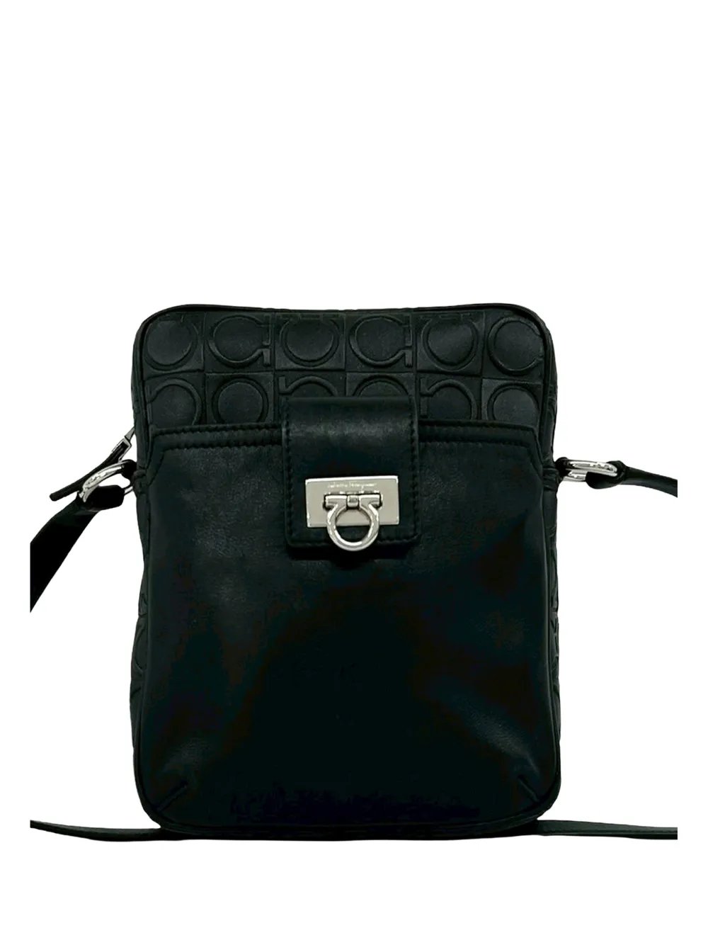 Ferragamo 2010-2026 Gancini Embossed Leather crossbody bag