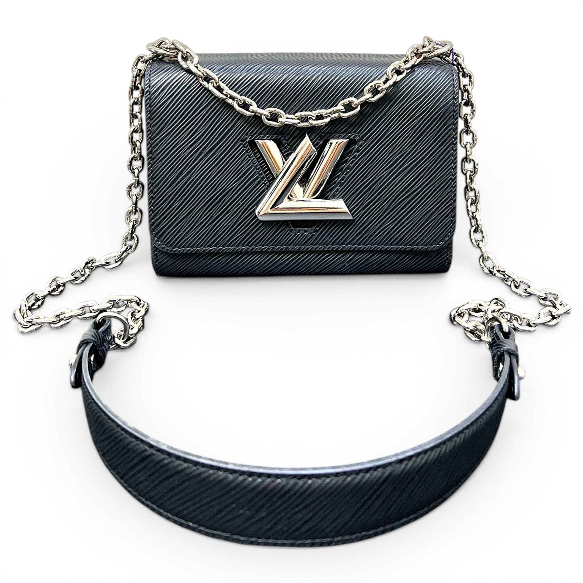 Twist leather handbag