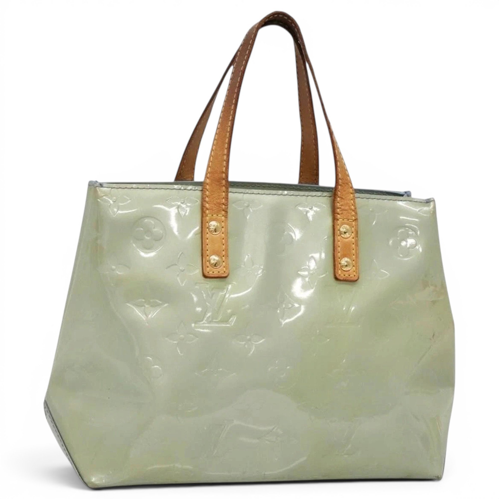 Patent leather handbag