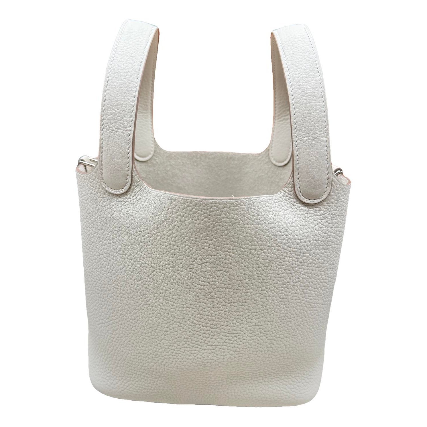 Picotin leather tote