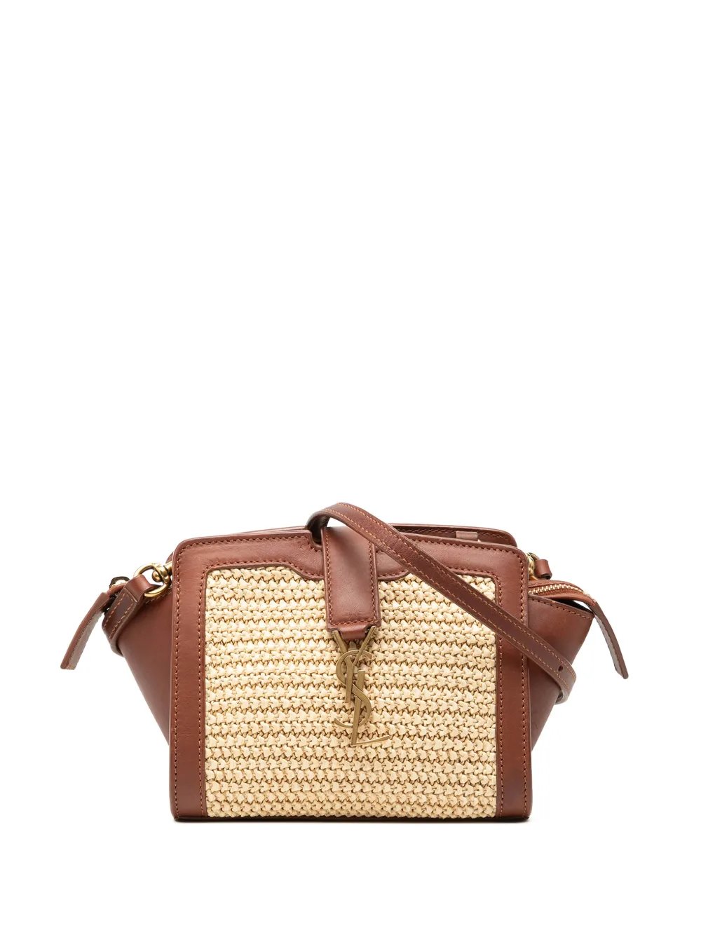 2019 Toy Raffia Monogram Downtown Cabas crossbody bag