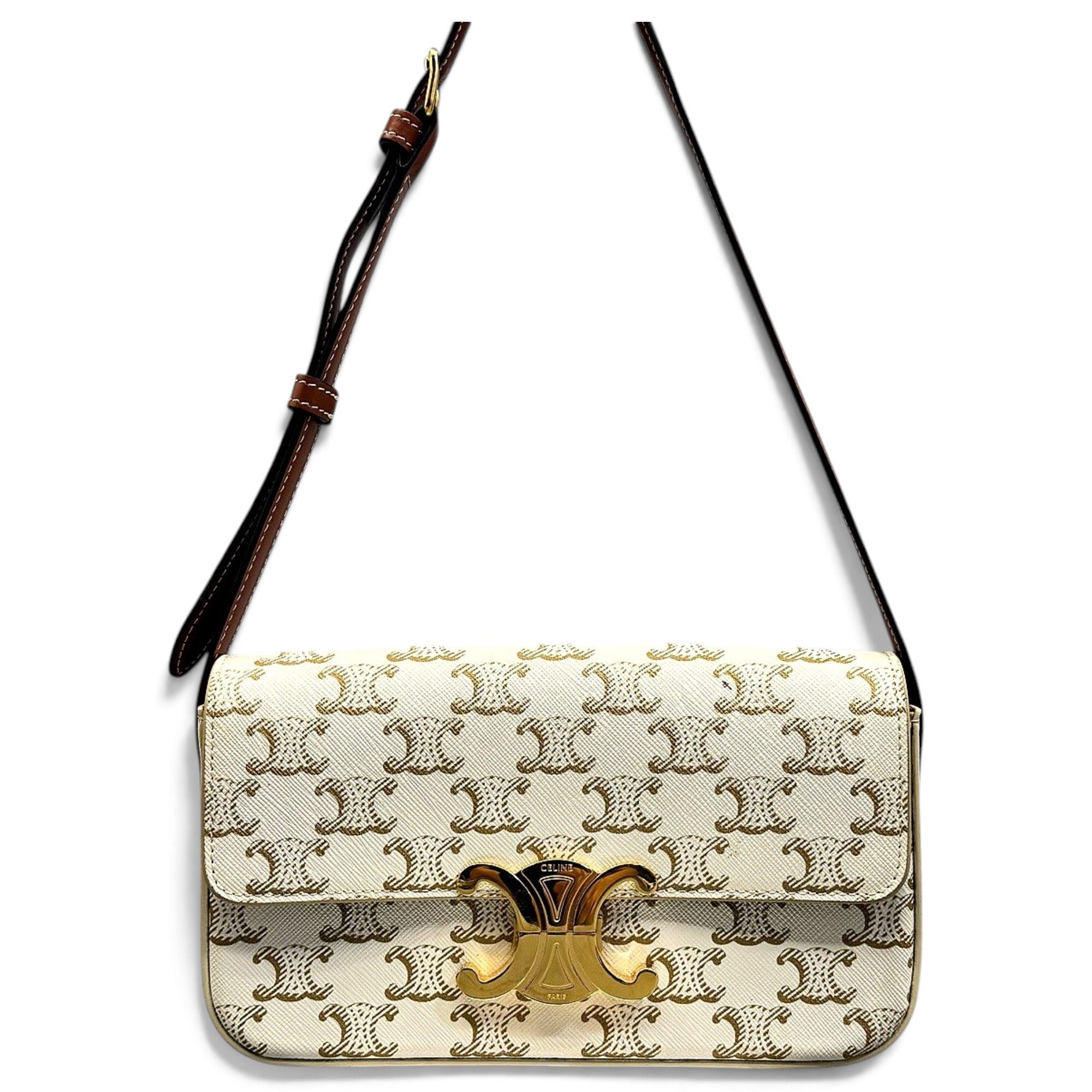 Triomphe leather handbag