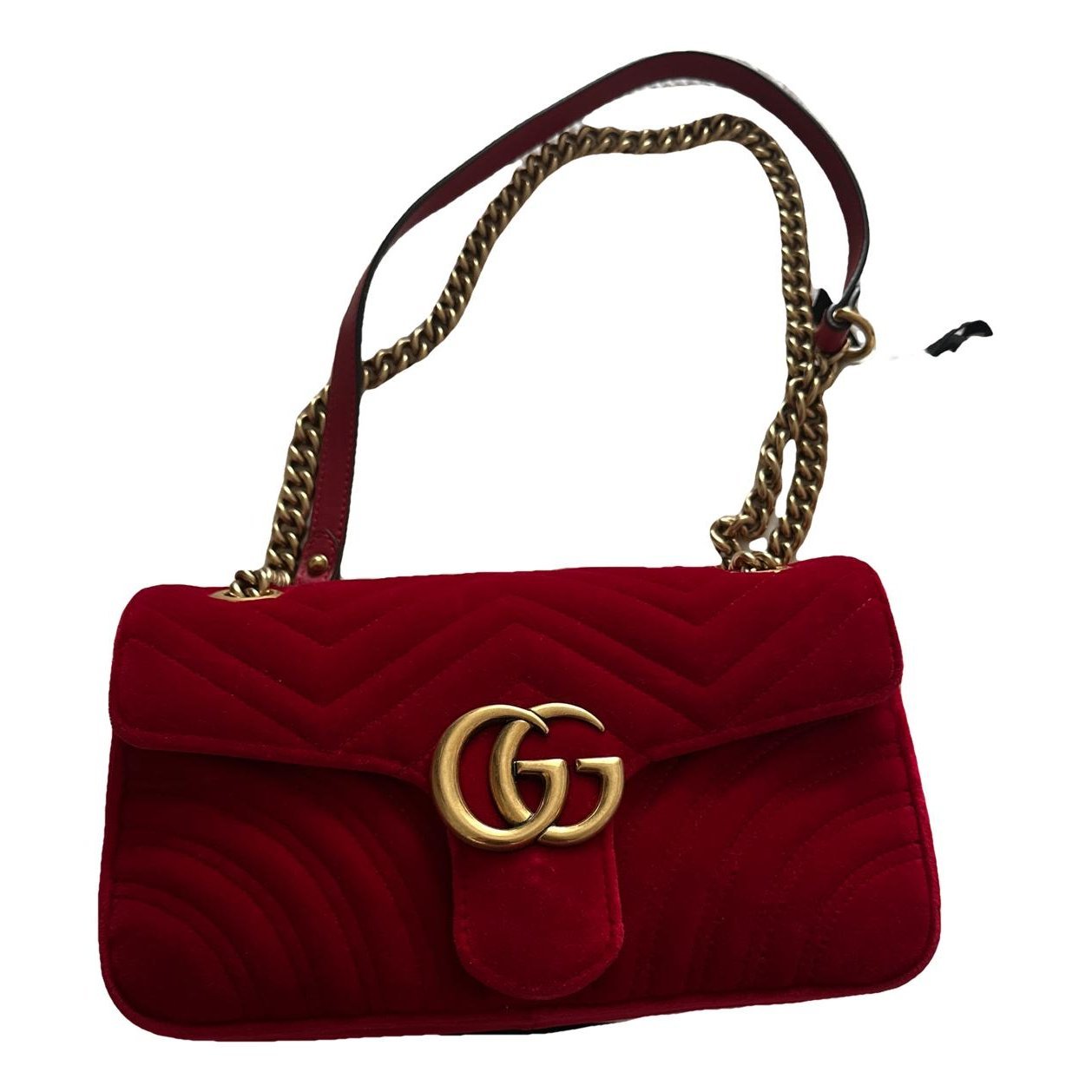 GG Marmont Flap velvet crossbody bag