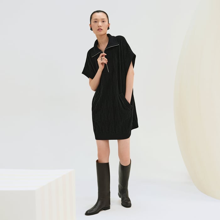 Noir "H" Sweatshirt Dress
