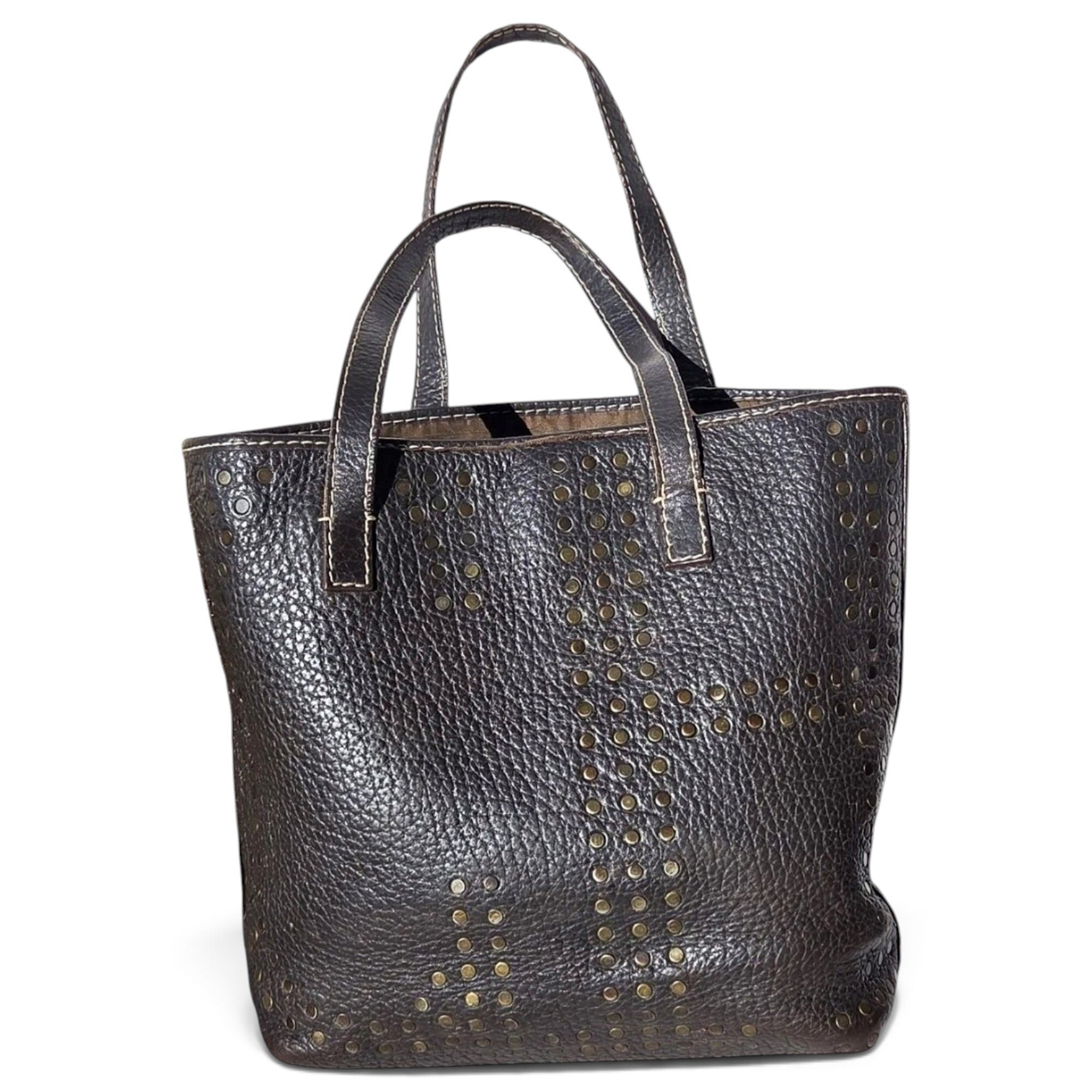 Leather tote