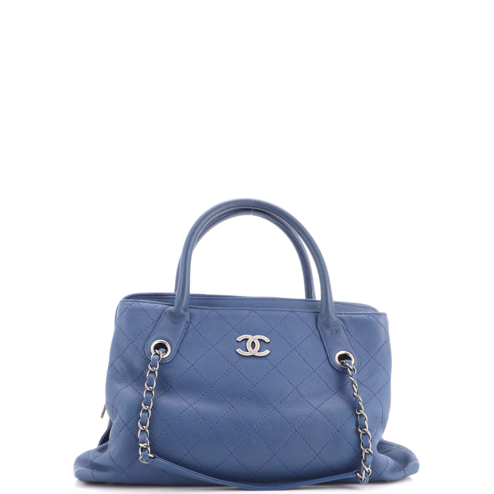 Urban Shopping Tote Quilted Caviar Small