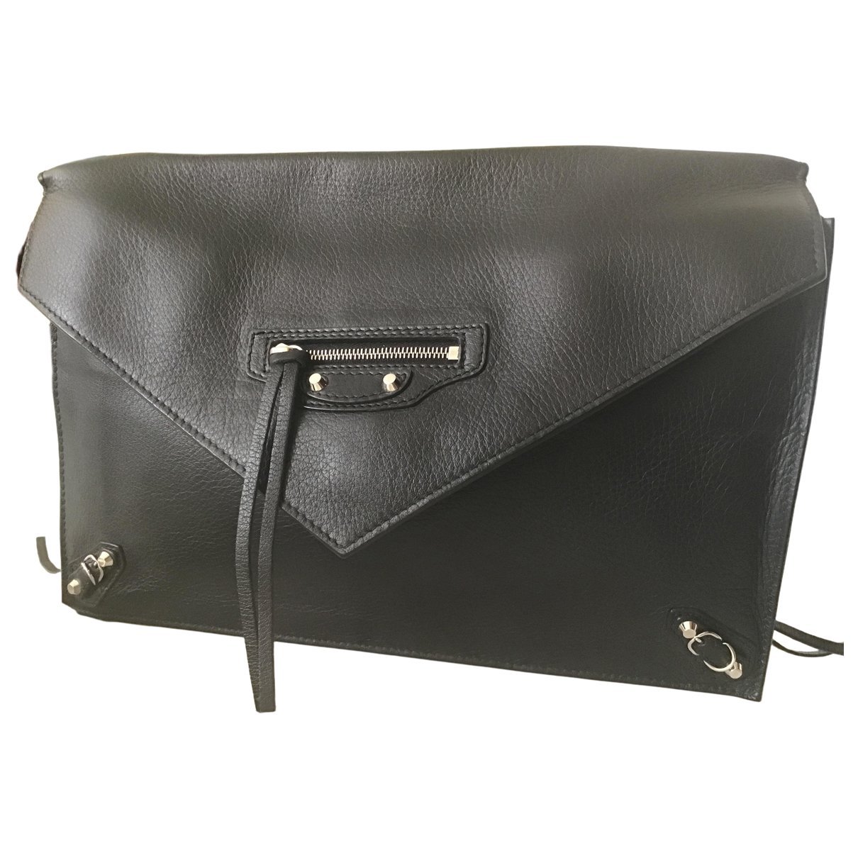 Envelop leather clutch bag