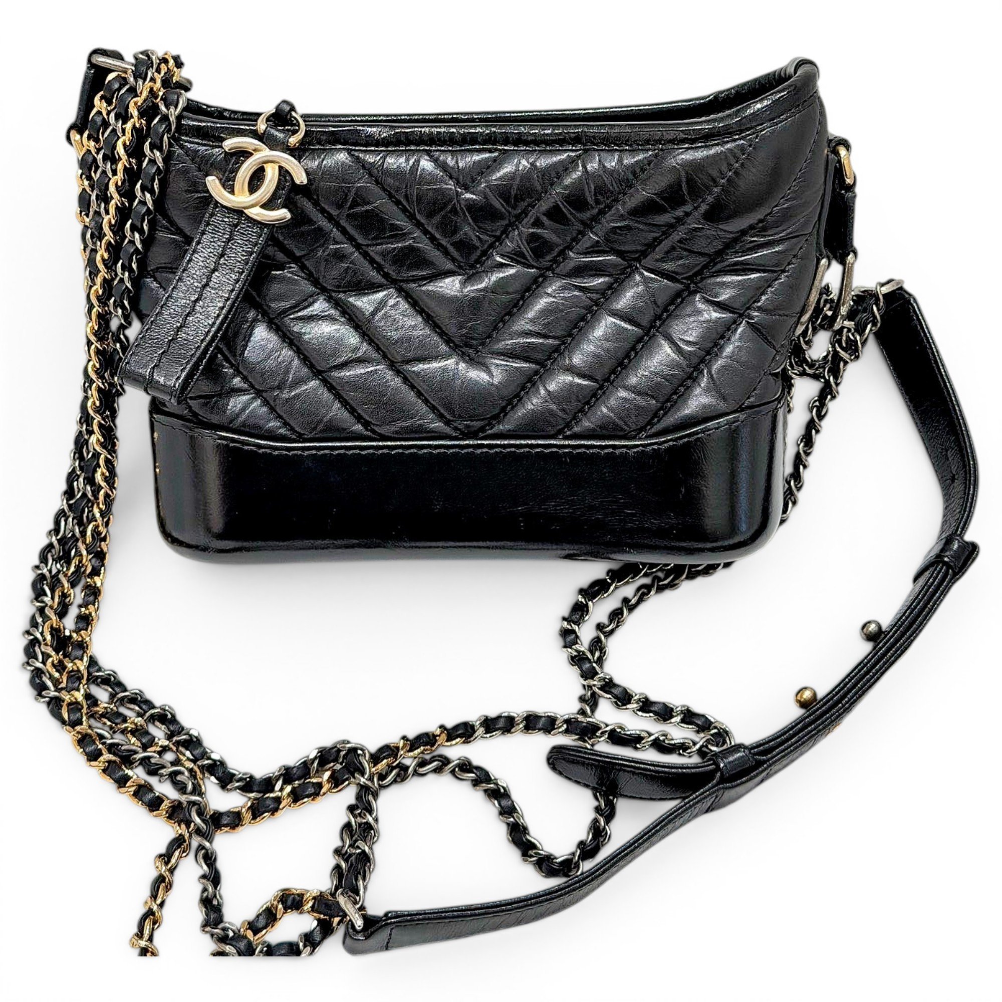 Gabrielle pony-style calfskin handbag