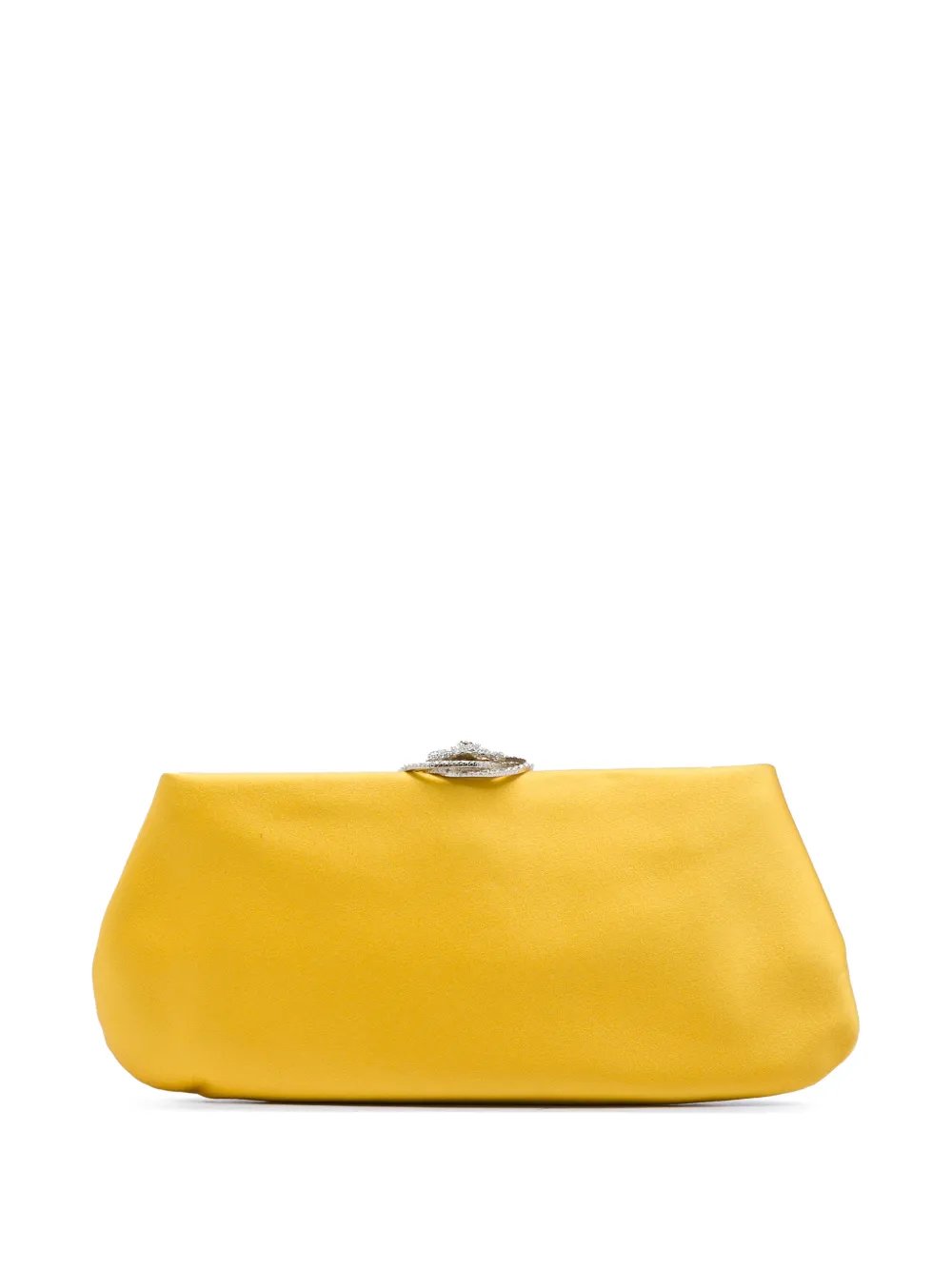 2011 Satin Crystal Camellia Evening Frame clutch bag