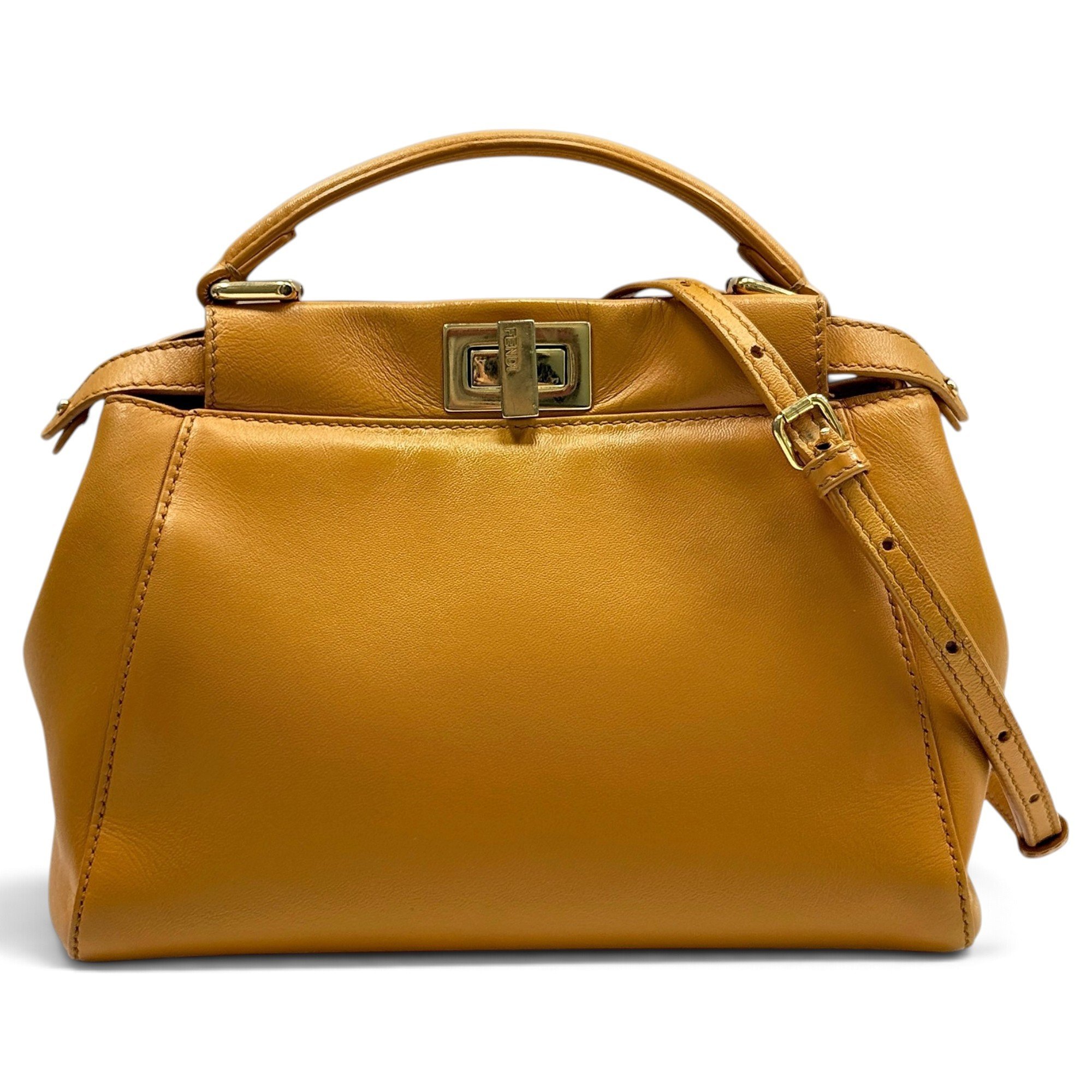 Peekaboo leather handbag