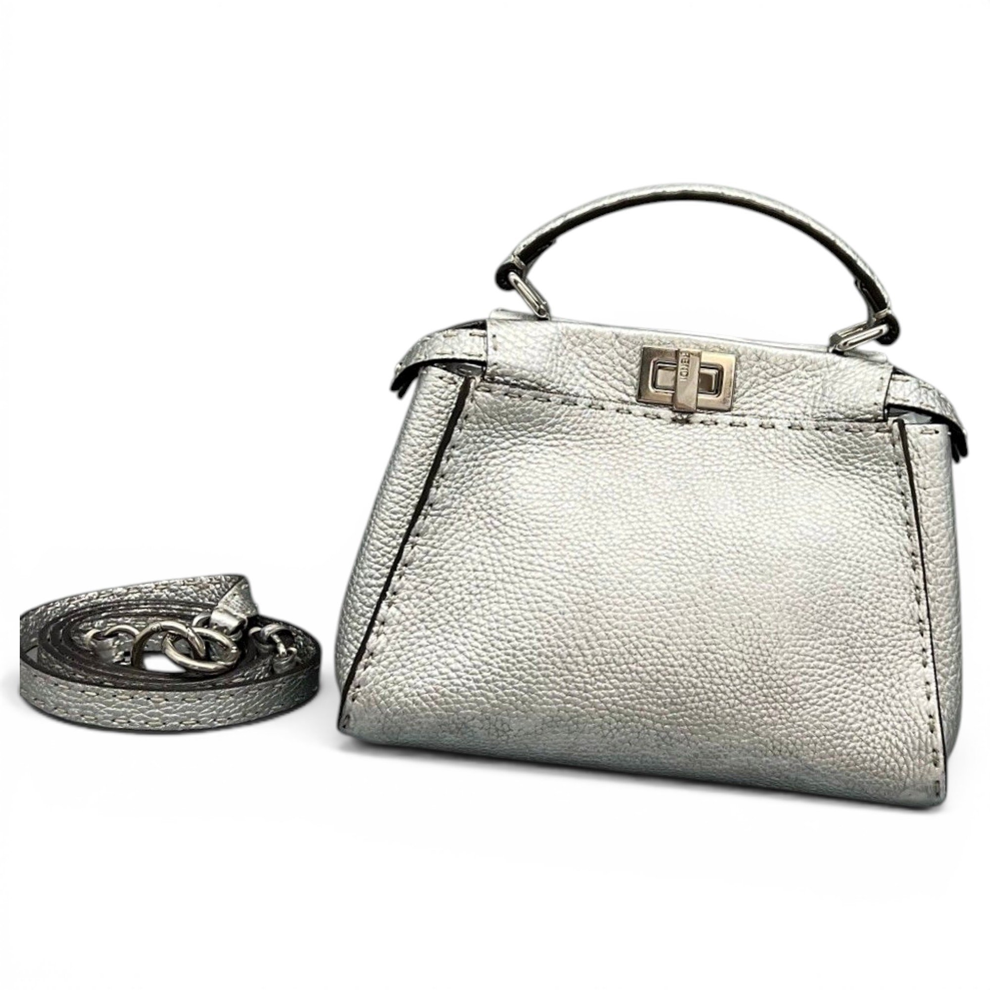Peekaboo leather handbag
