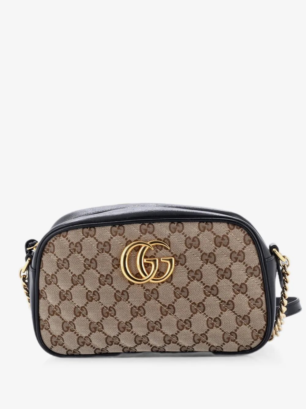 GG Marmont Shoulder Bag Diagonal Quilted GG Canvas with Leather Small crossbody bag