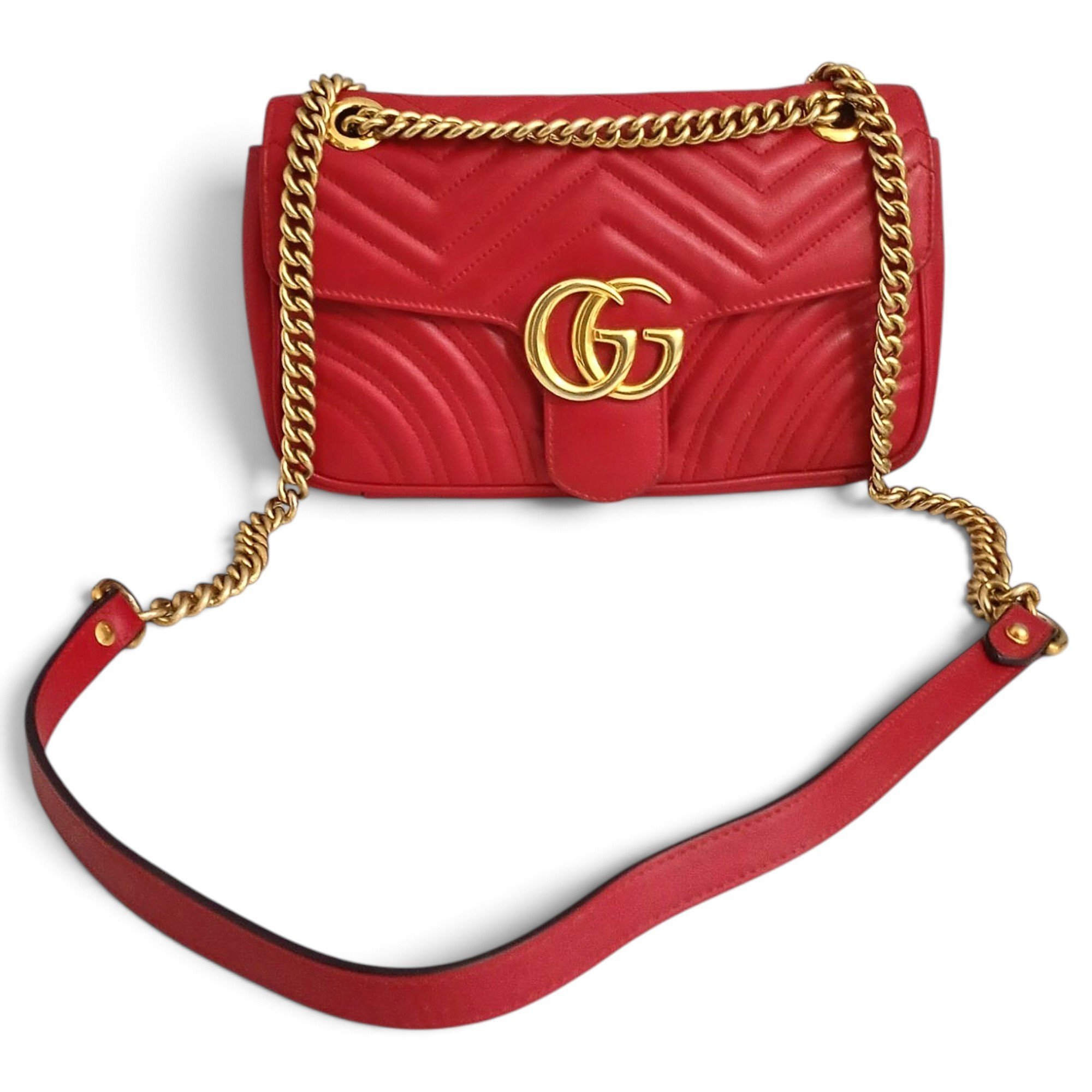 GG Marmont Flap leather handbag
