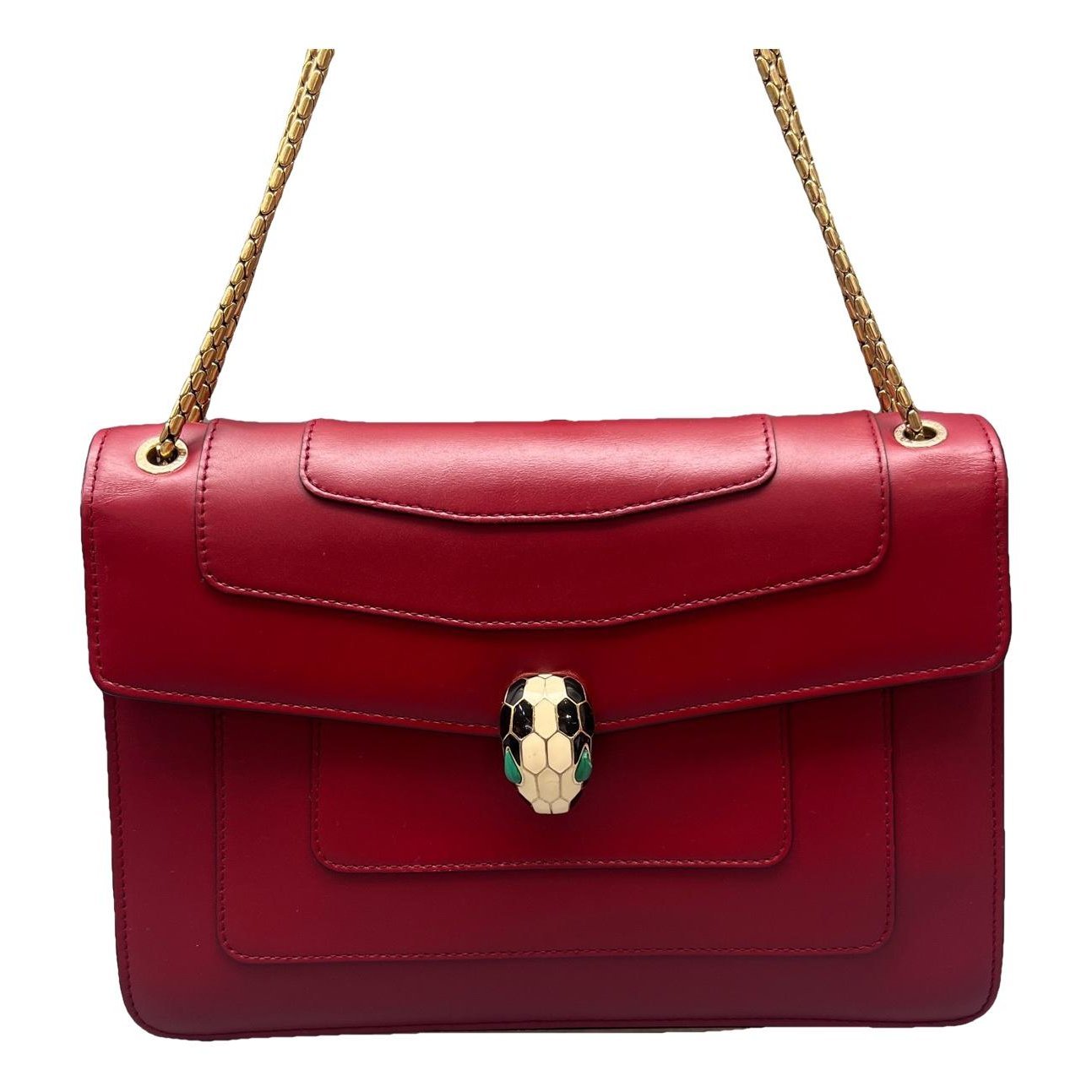 Serpenti leather handbag