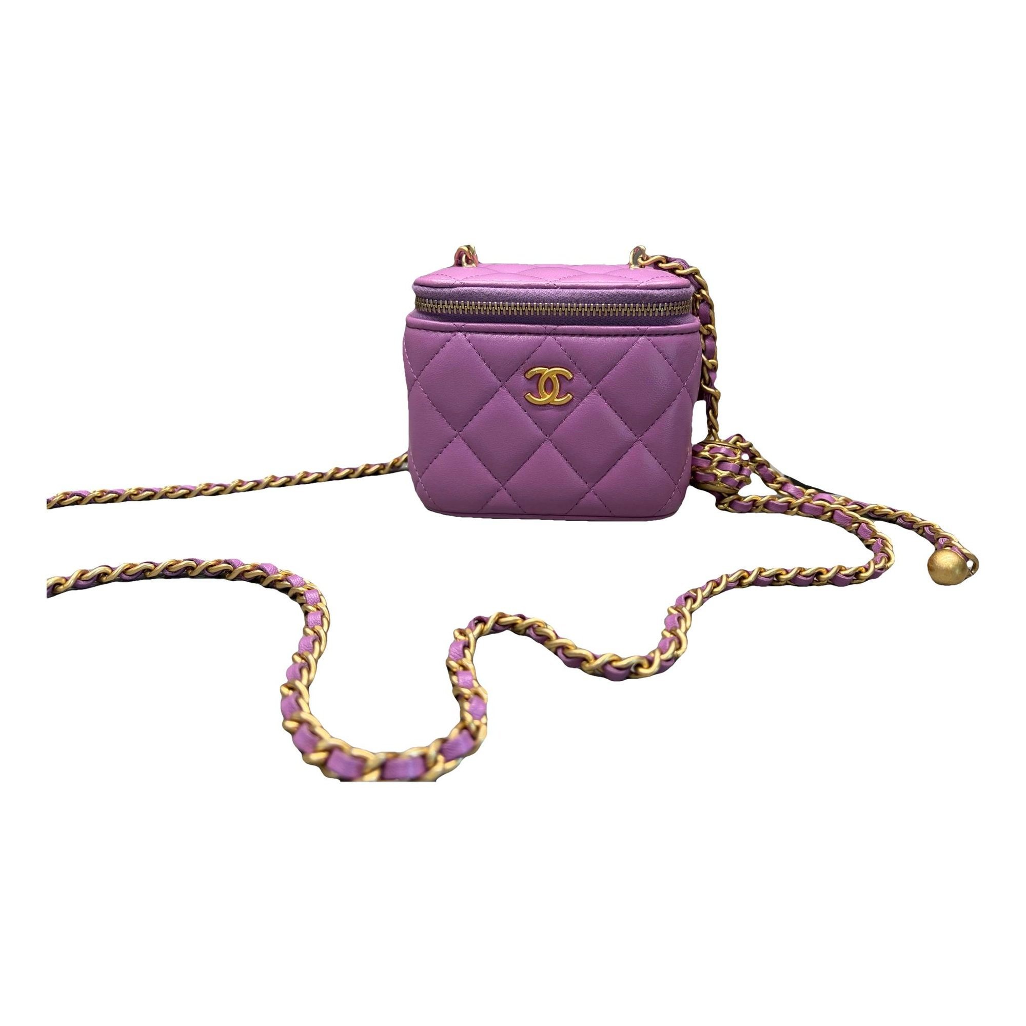 Trendy CC Vanity leather handbag