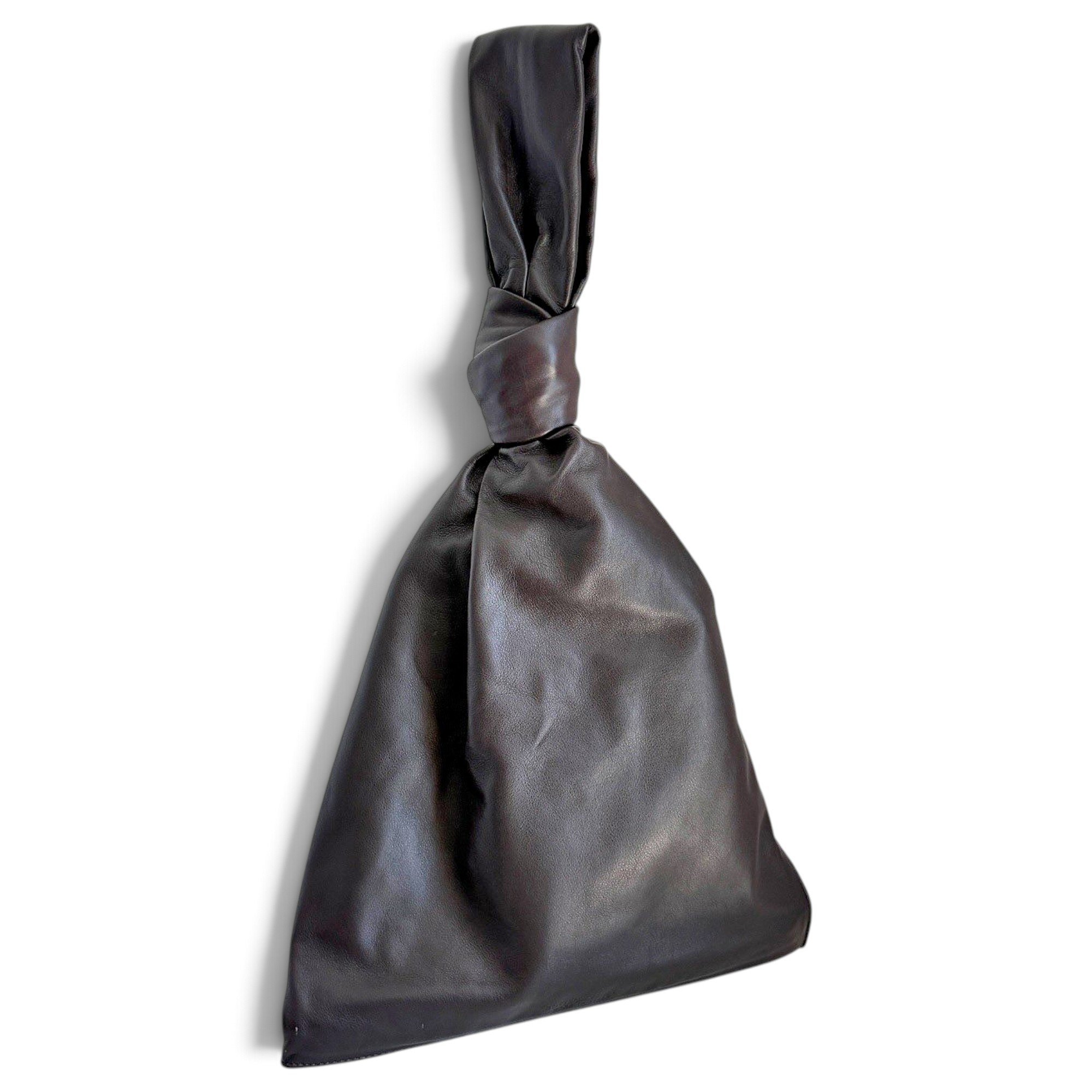 Twist leather handbag