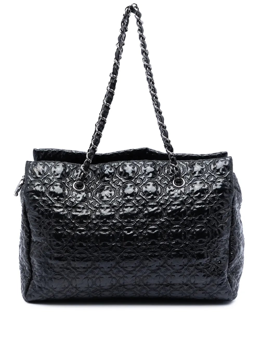 2008-2009 Quilted Vinyl Rock in Moscow Tote shoulder bag
