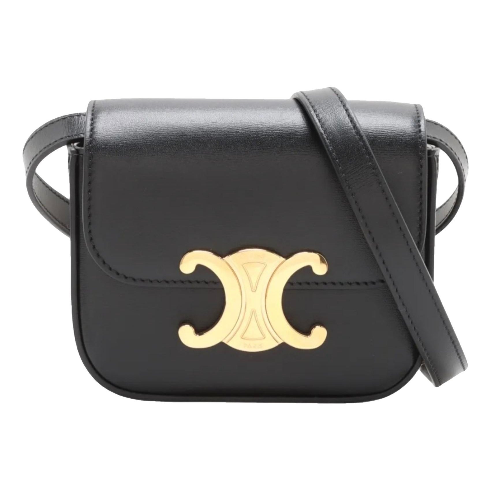 Triomphe leather handbag