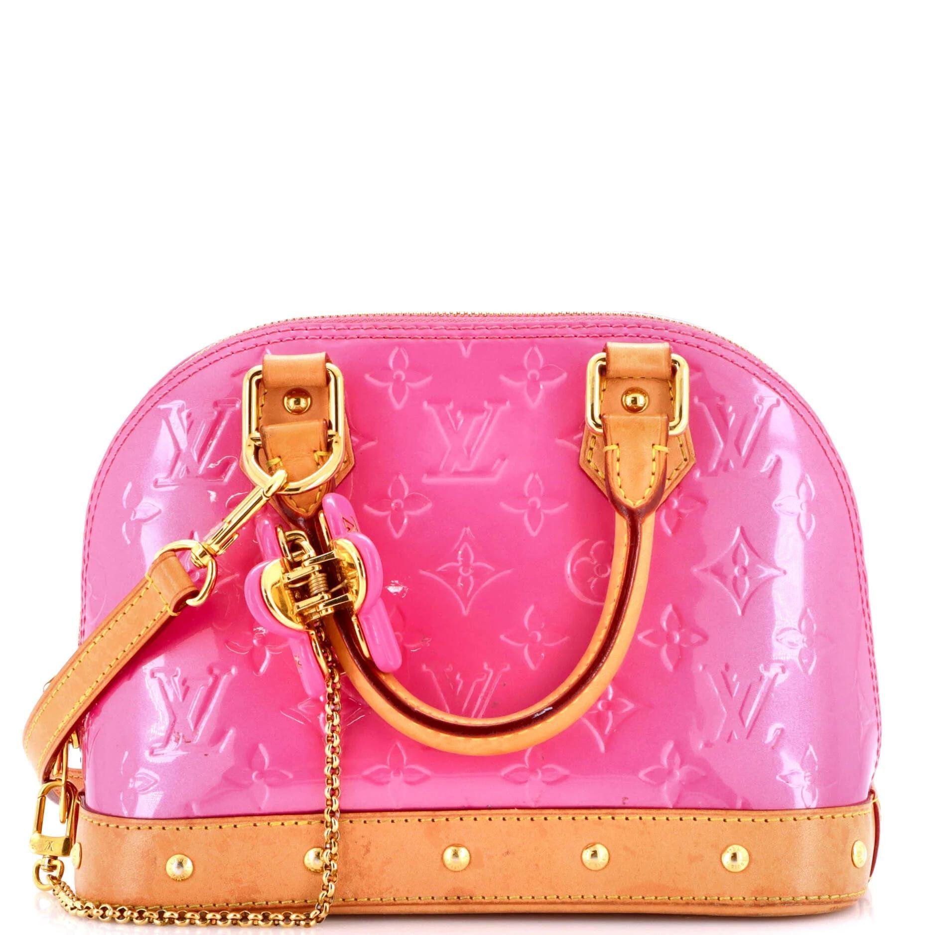 Patent leather handbag