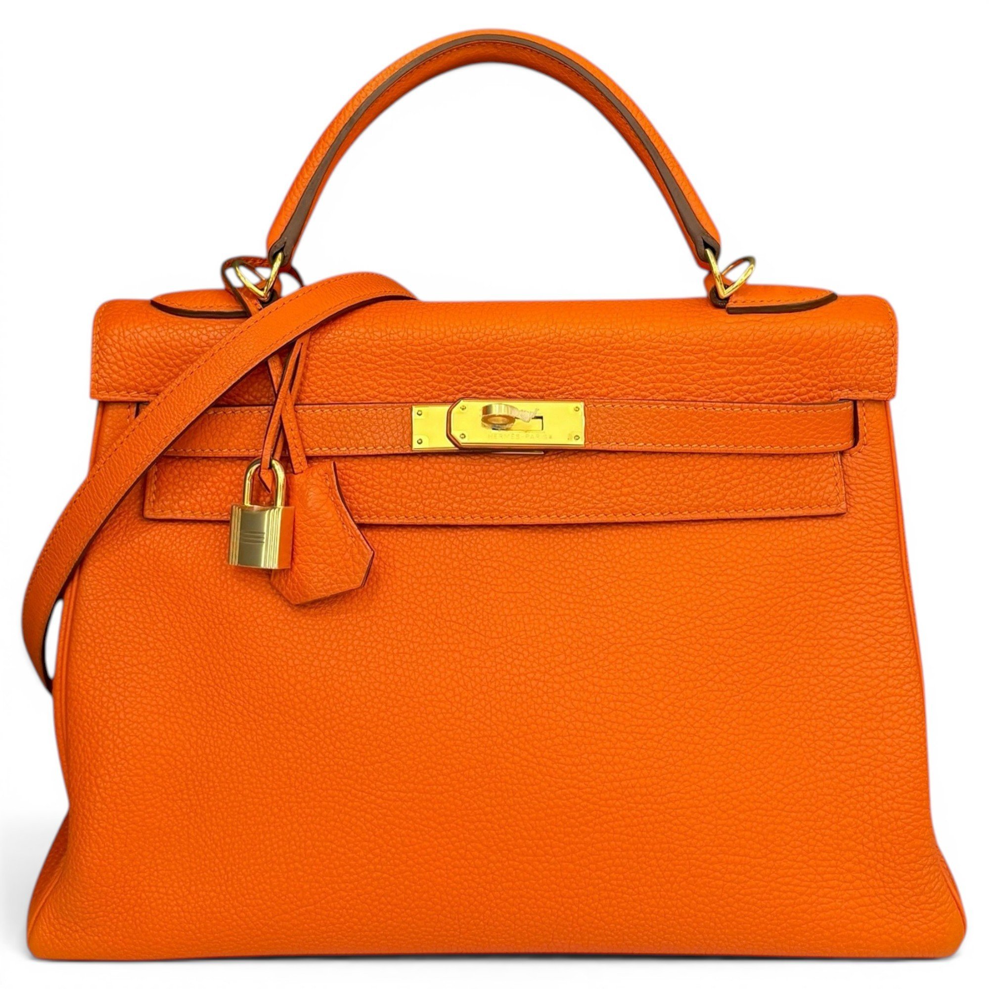 Kelly 32 leather handbag