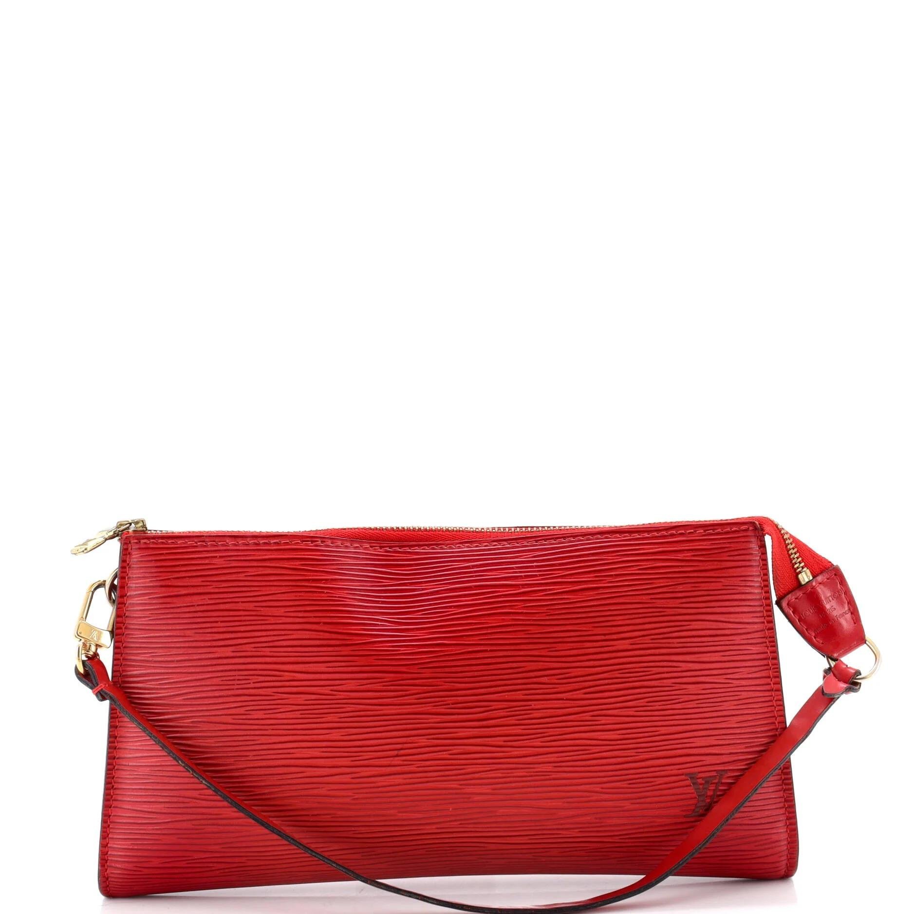 Leather clutch bag