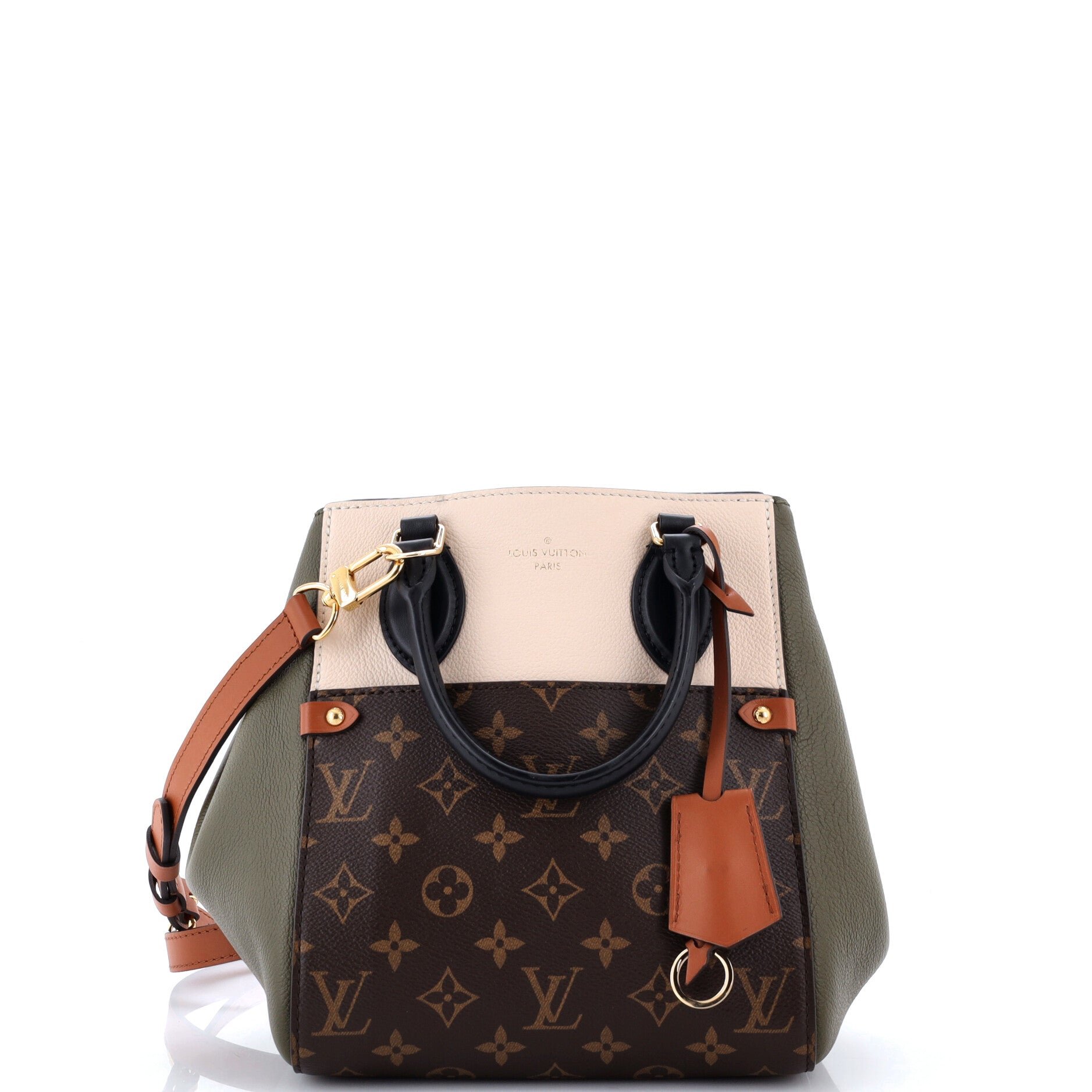 Fold Tote Monogram Canvas and Leather PM