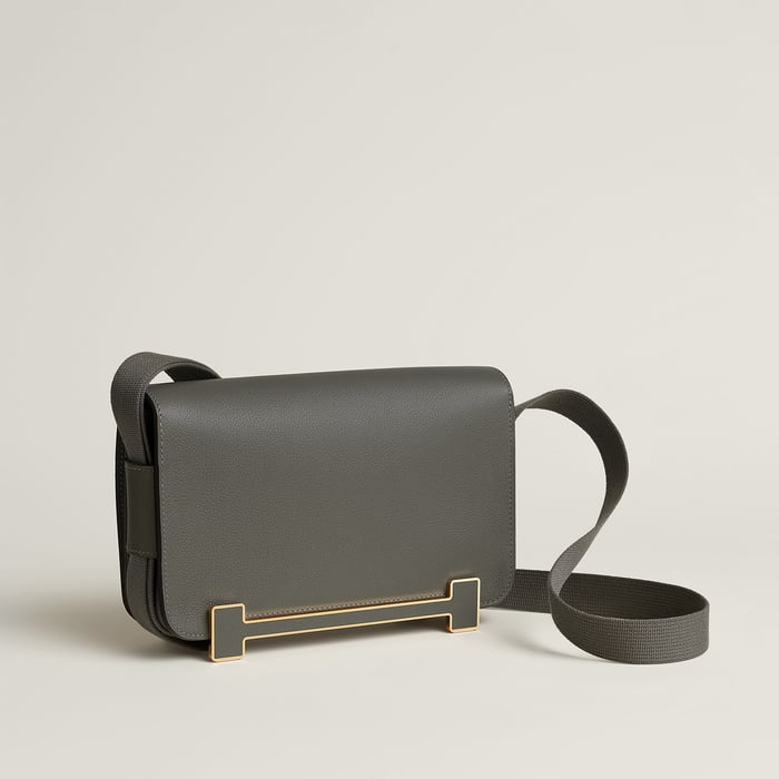 邁耶灰色 Hermès Geta Slim肩背包
