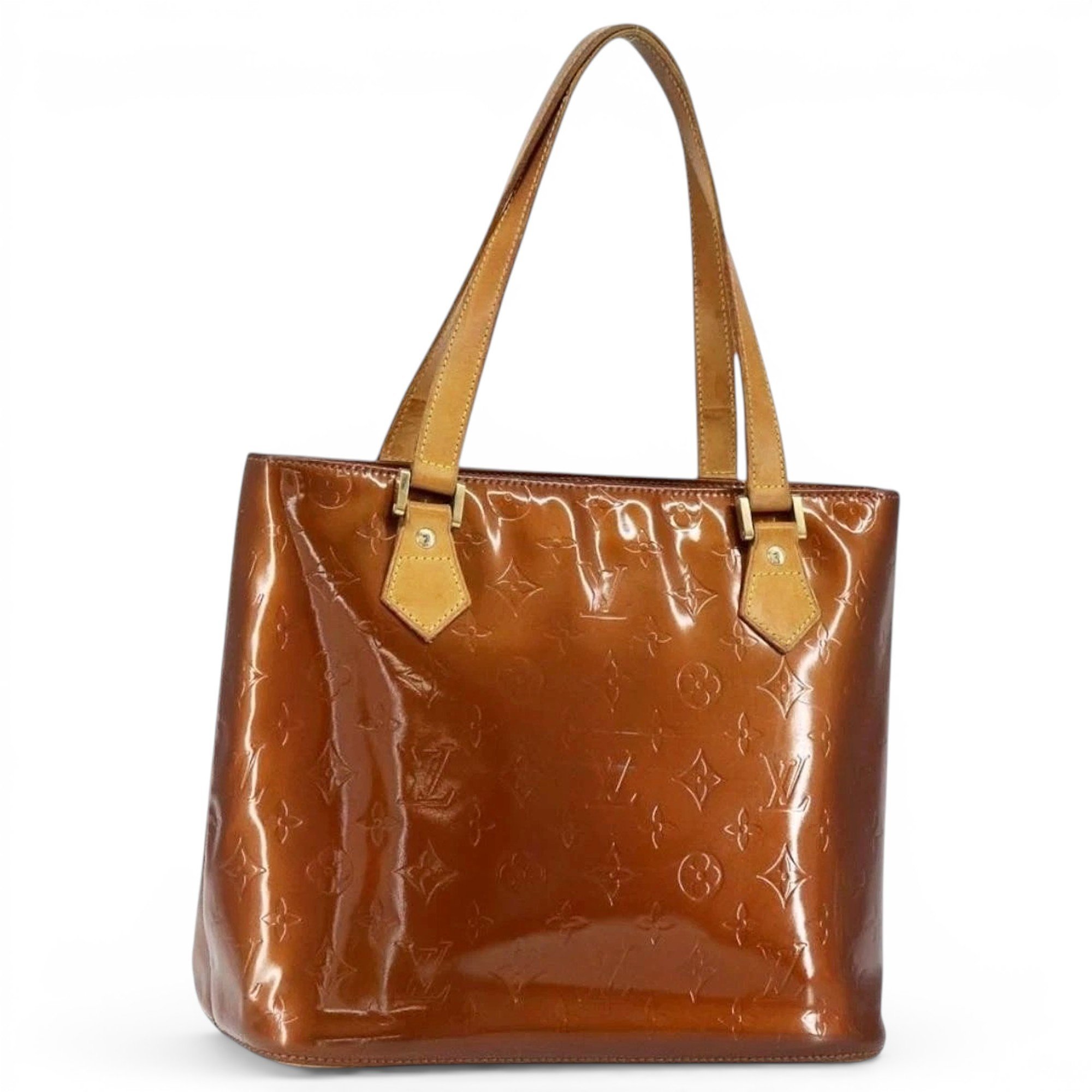 Patent leather handbag