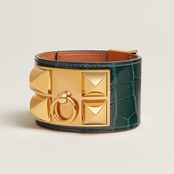 Vert Cyprès Collier De Chien Bracelet