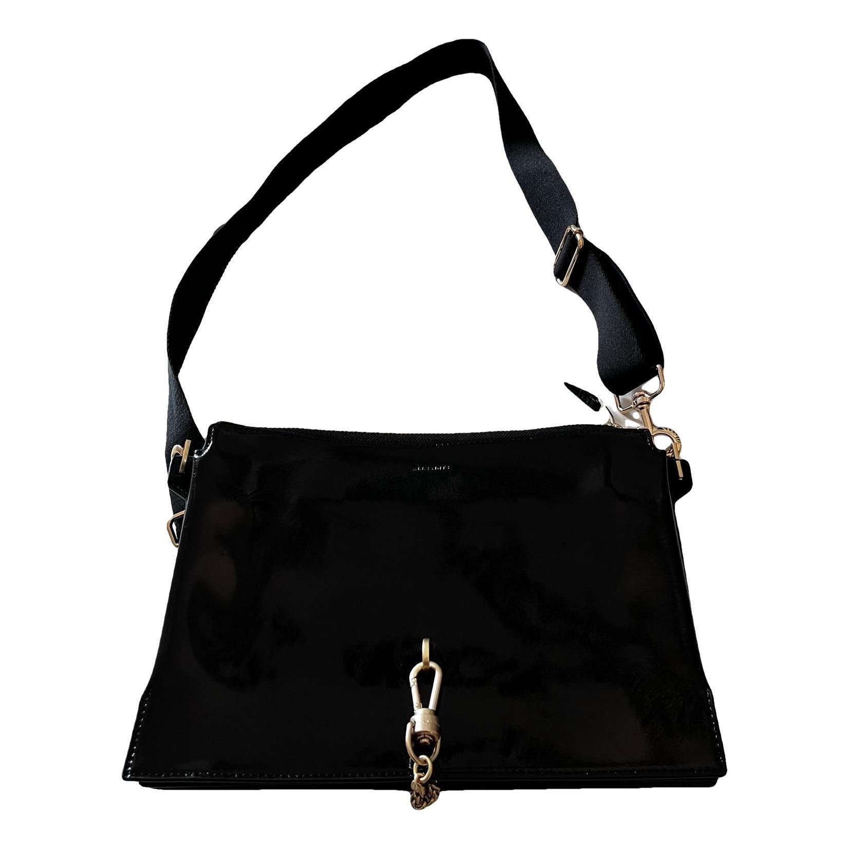 Patent leather handbag