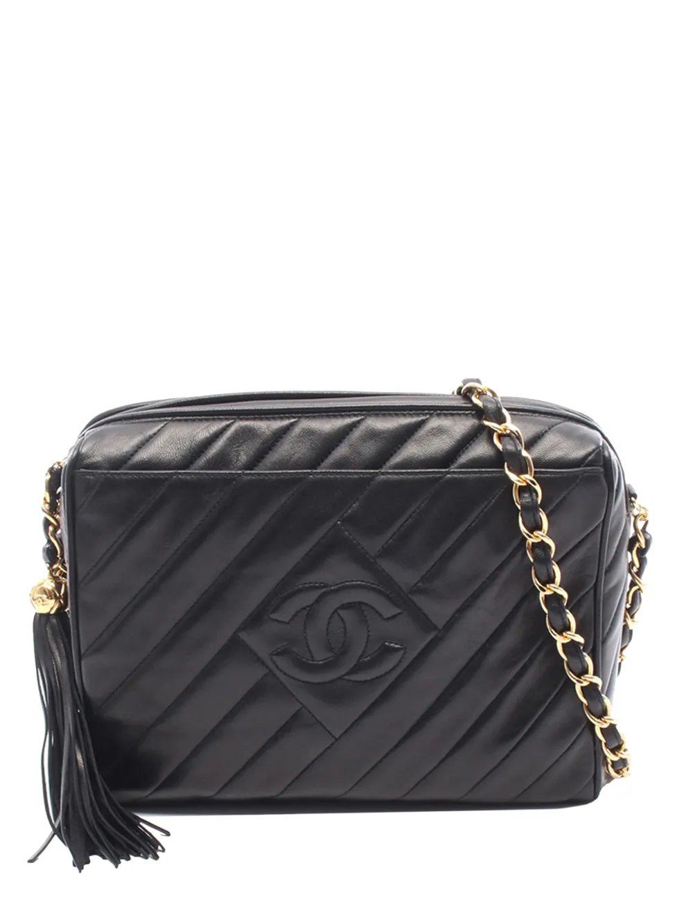 1994-1996 CC Quilted Lambskin Tassel Camera Bag crossbody bag