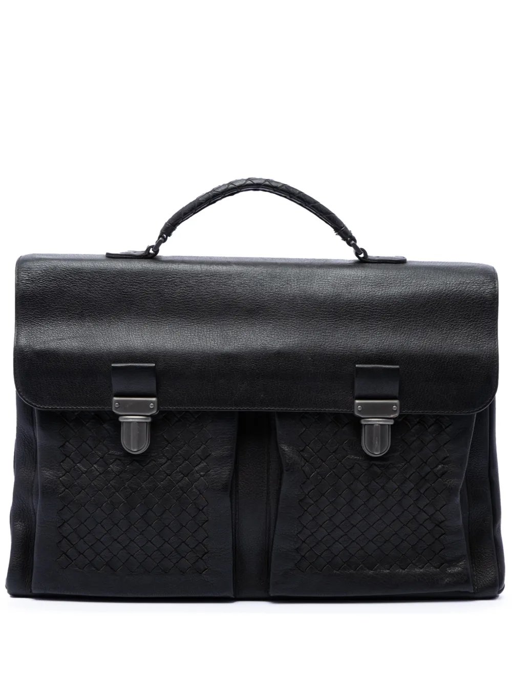 2012-2026 Intrecciato Trimmed Nappa business bag