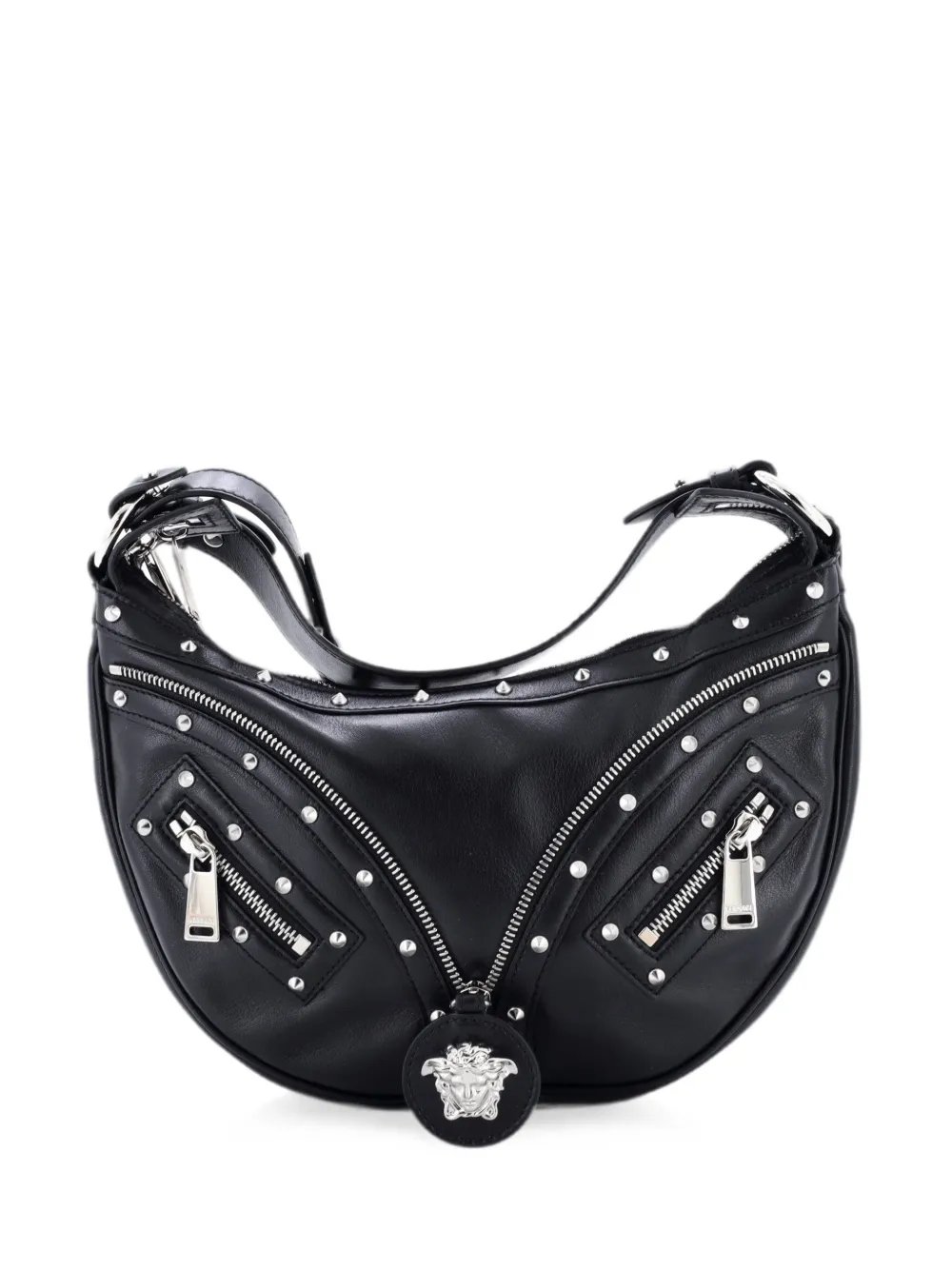Repeat Studded Leather Small hobo bag