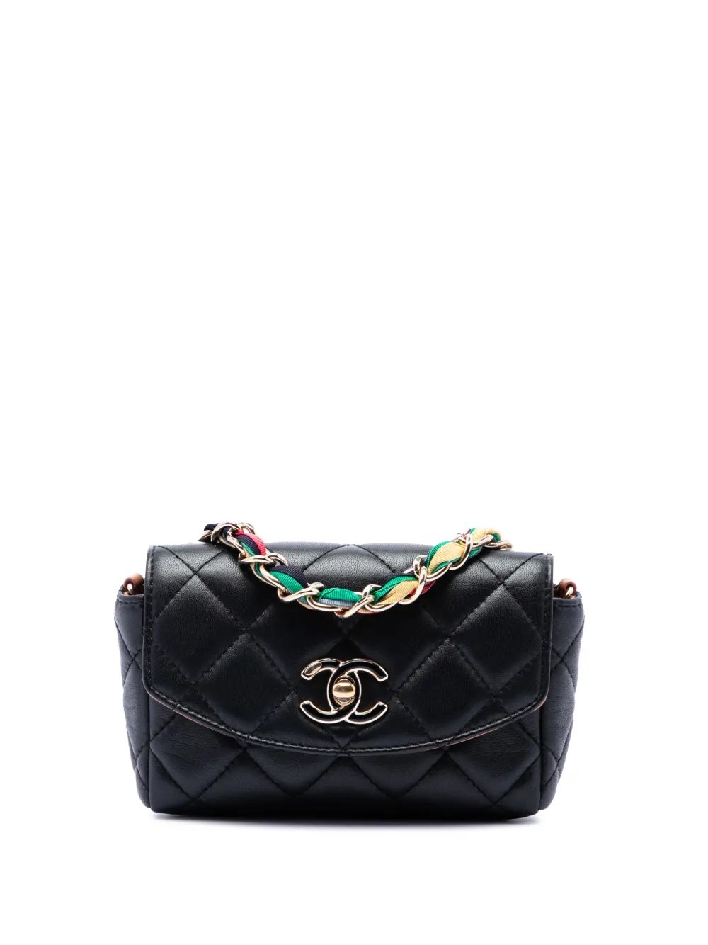 2021 Mini Quilted Lambskin Cocovado Ribbon Chain Flap crossbody bag