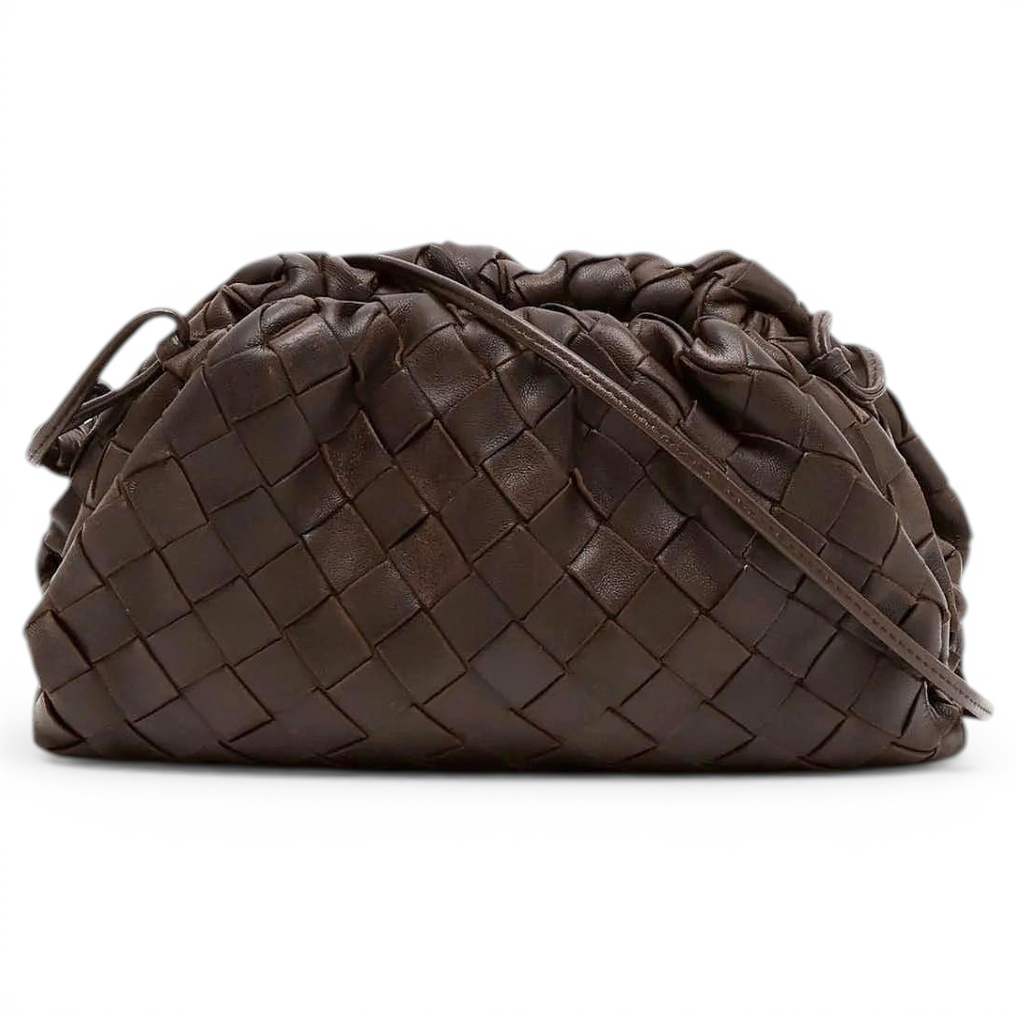 Pouch leather handbag