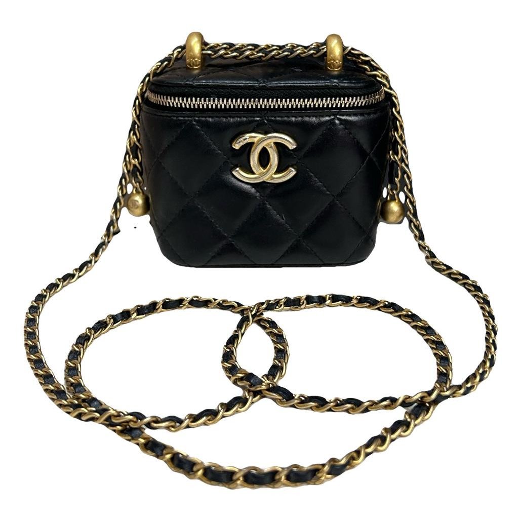 Trendy CC Vanity leather handbag