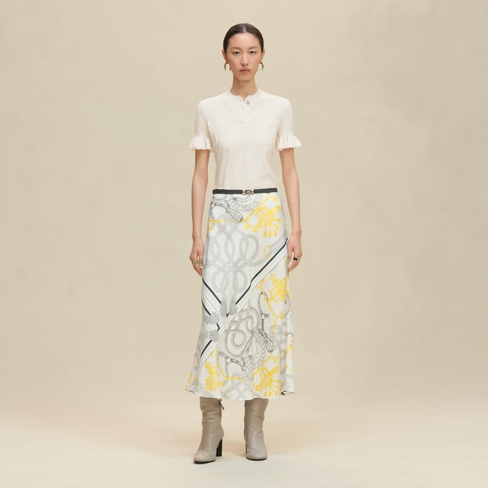 Blanc Naturel "Palefroi Remix" Short-sleeve Sweater