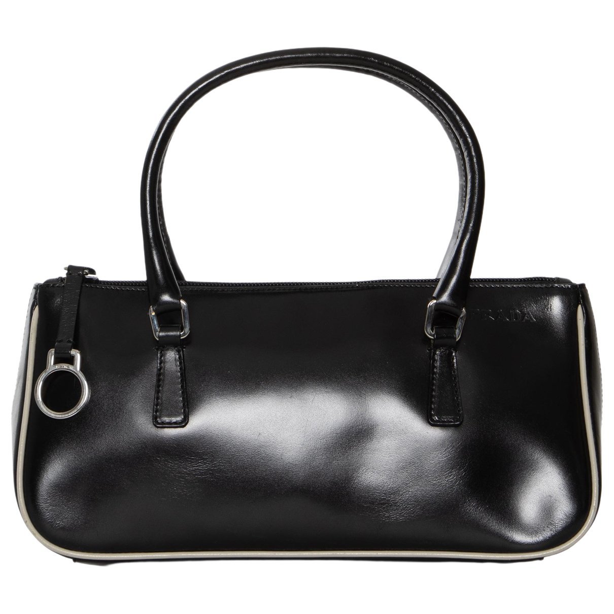 Bowling leather handbag
