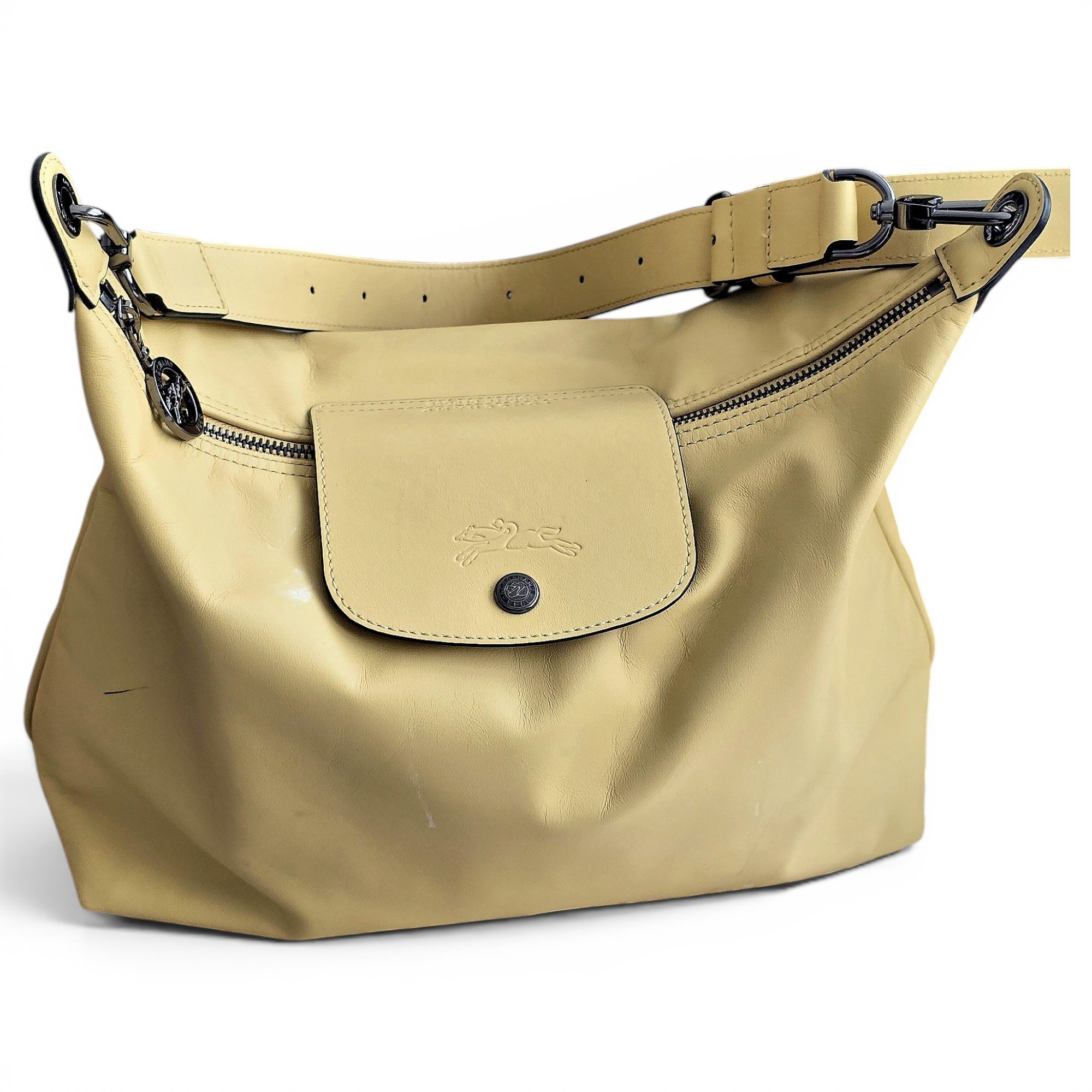 Longchamp Pliage leather handbag