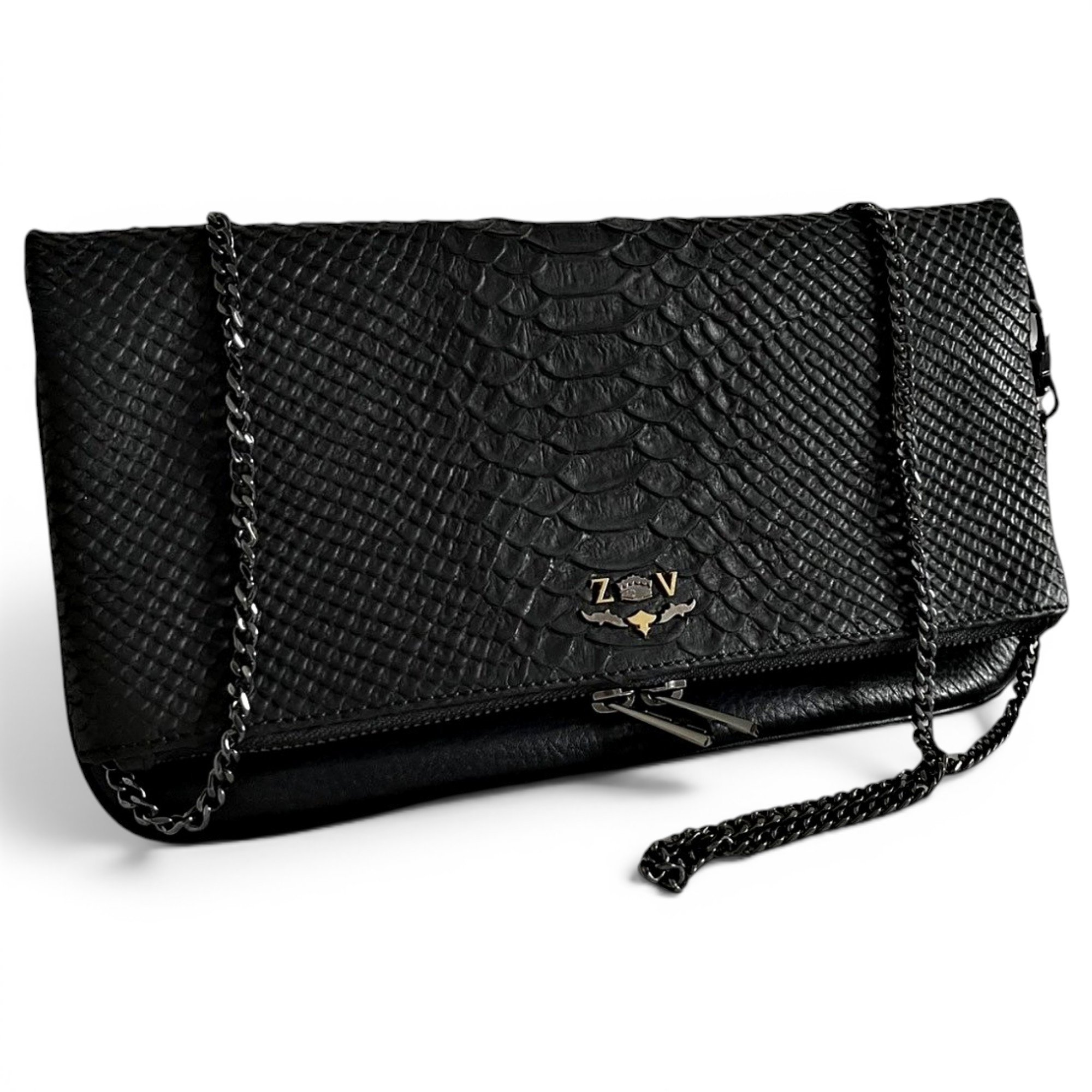 Rock leather crossbody bag