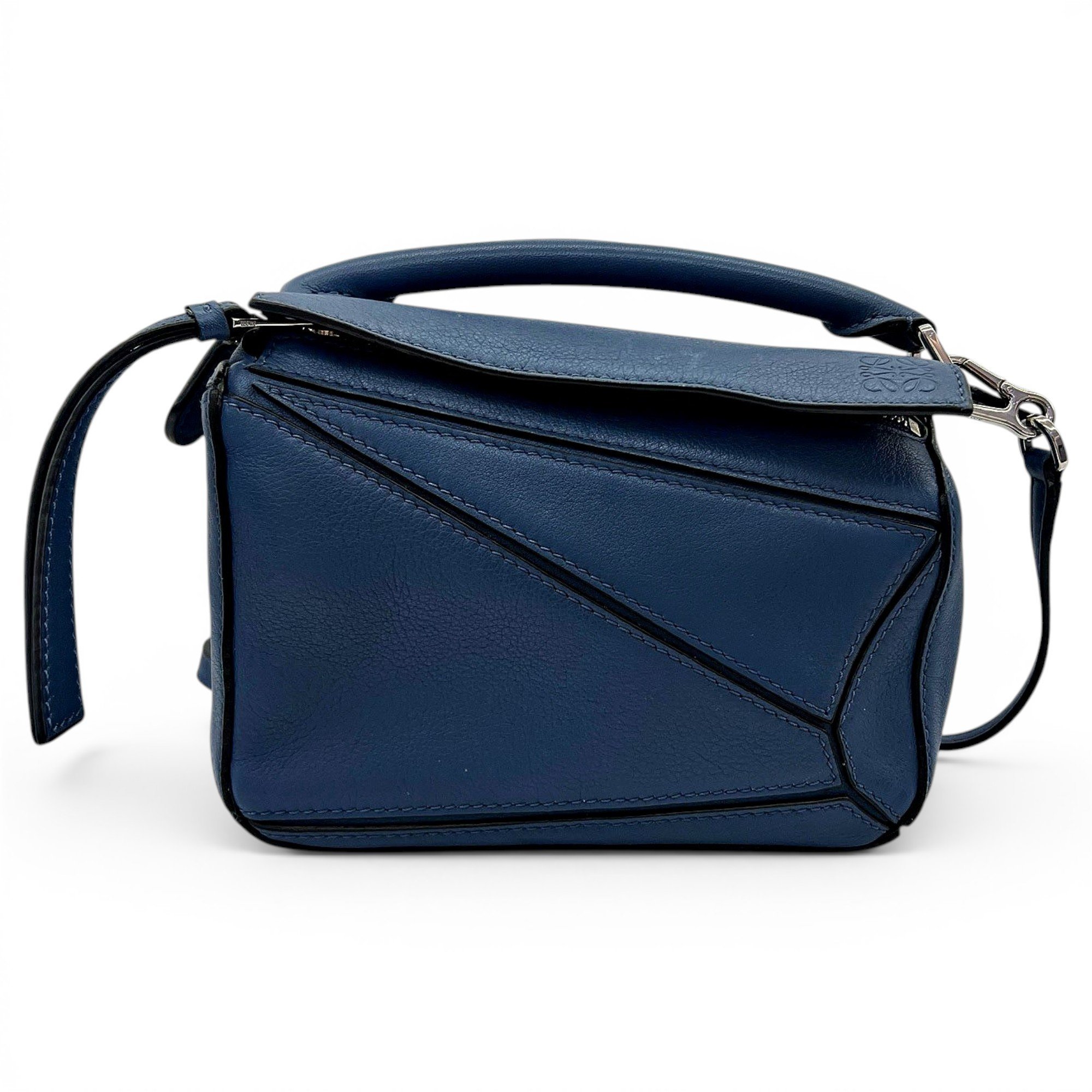 Puzzle leather handbag